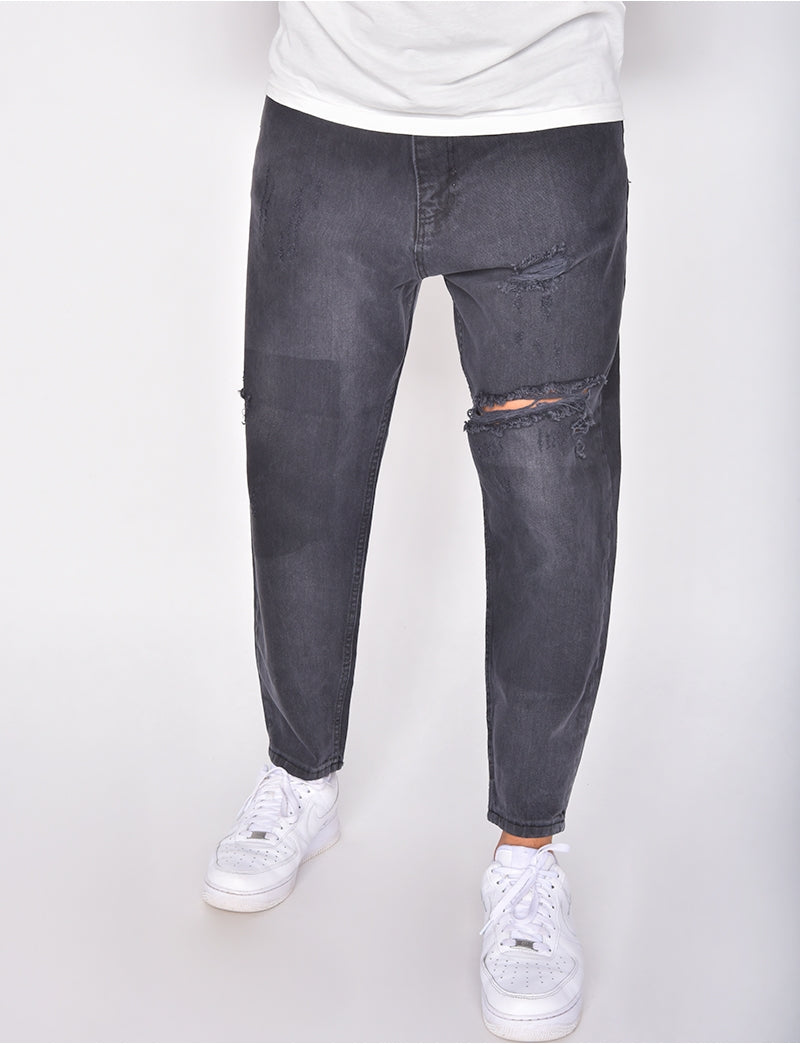 JEANS LOOSE FIT CON CON ROTTURE FRONTALI