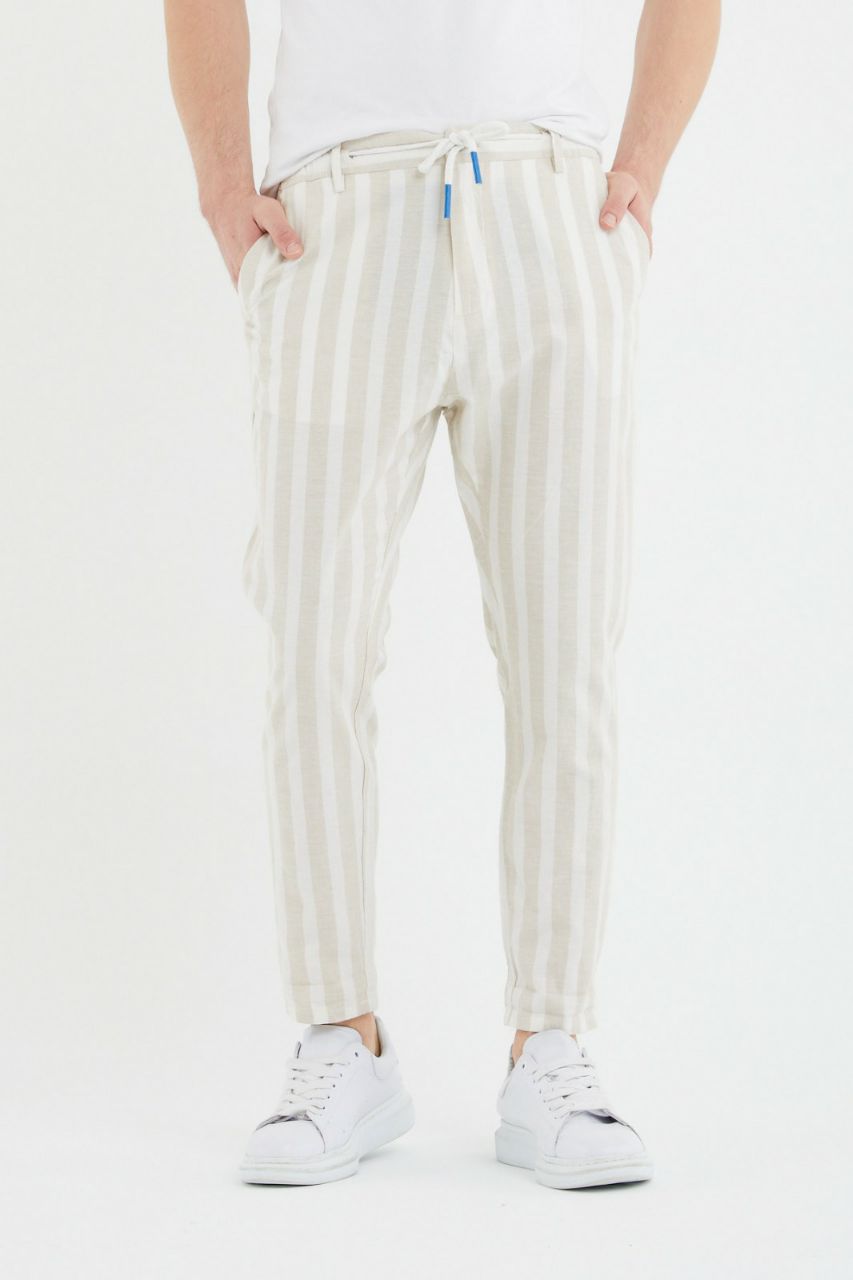 PANTALONI A RIGHE LARGHE