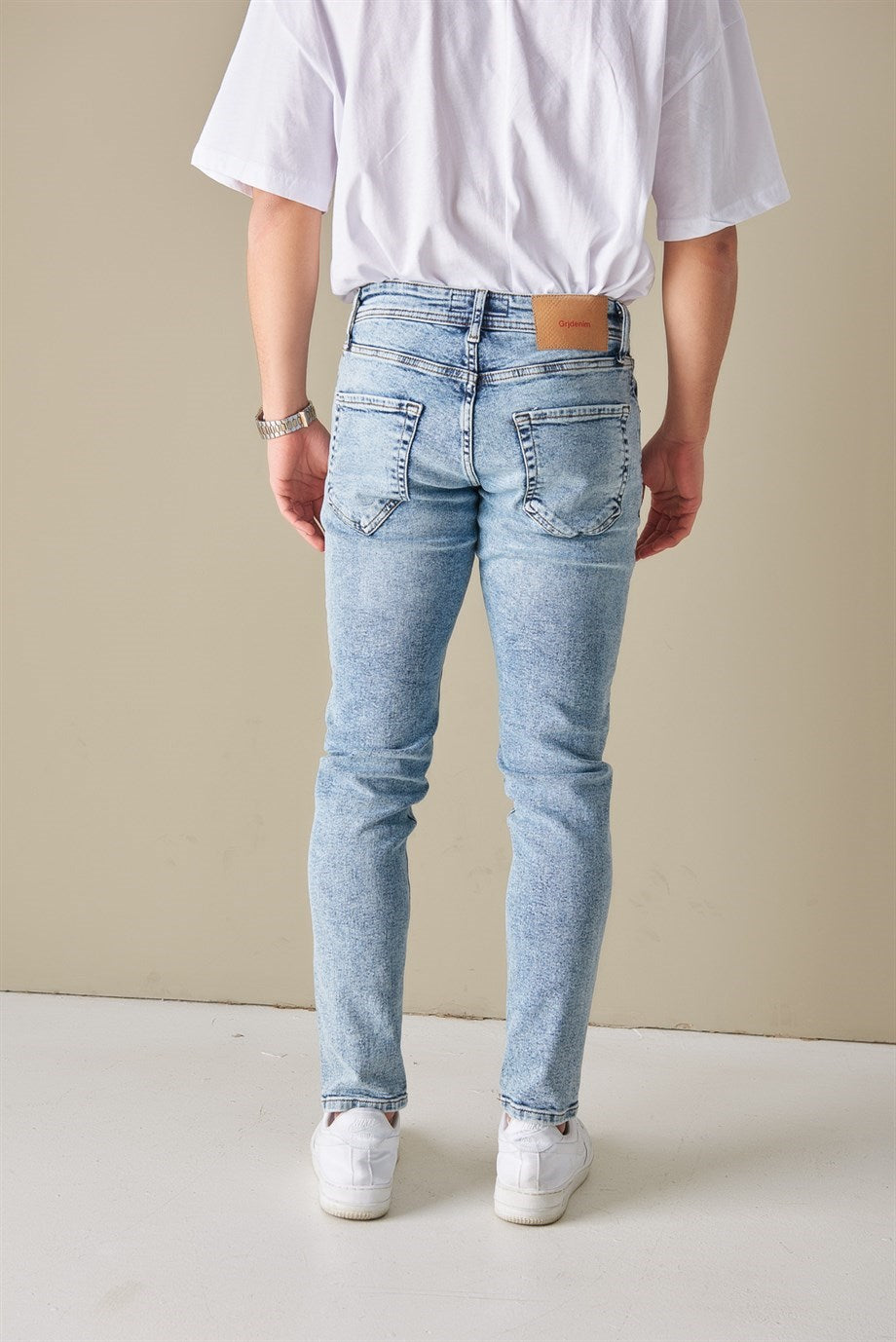 SKINNY JEANS BLU UOMO