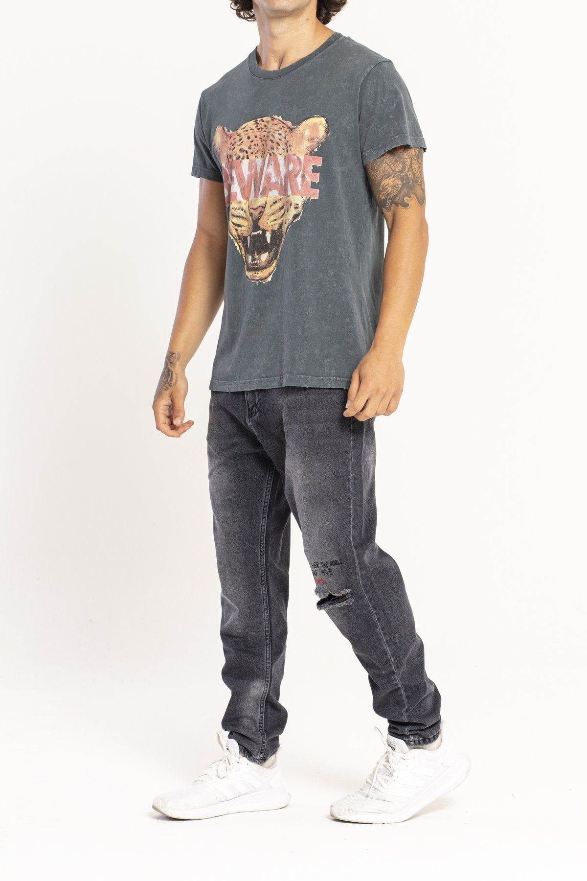 T-SHIRT CLASSIC BEWARE - COLOR PETROLIO