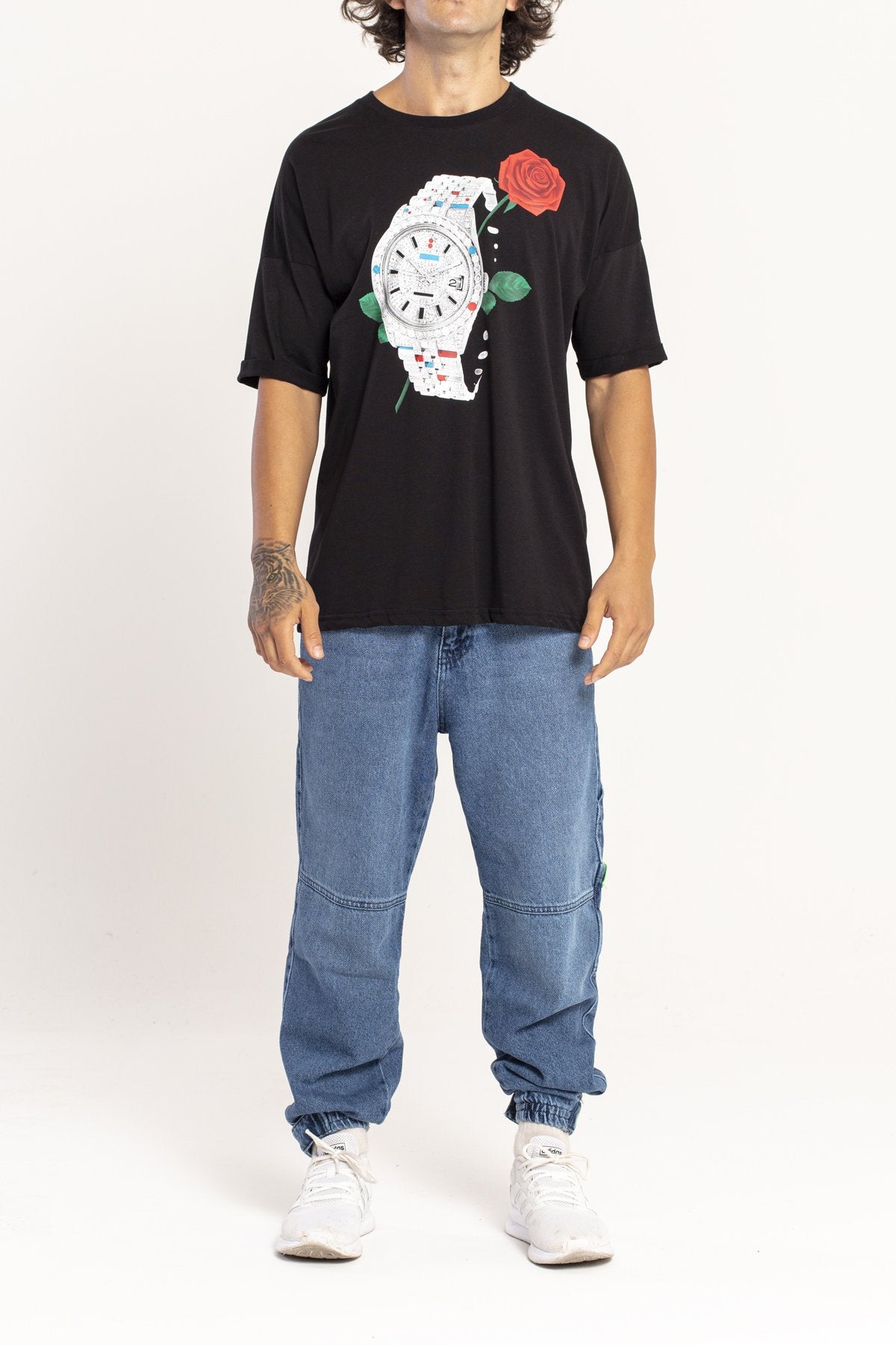 T-SHIRT OVERSIZE - ROLEX AND ROSE