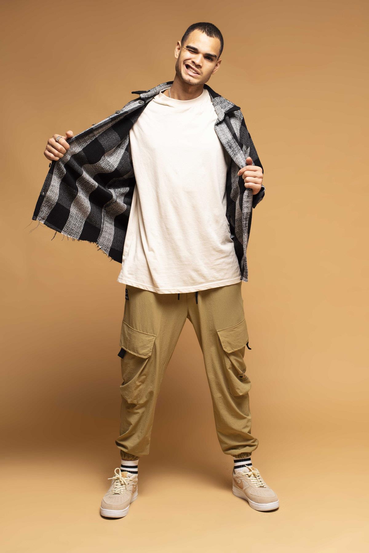 CAMICIA A QUADRI OVERSIZE - LOVE THE LIFE YOU LIVE