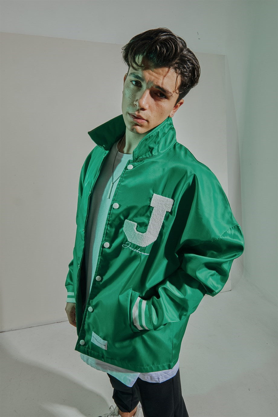 GIACCA OVERSIZE J COLLECTION COLORE VERDE