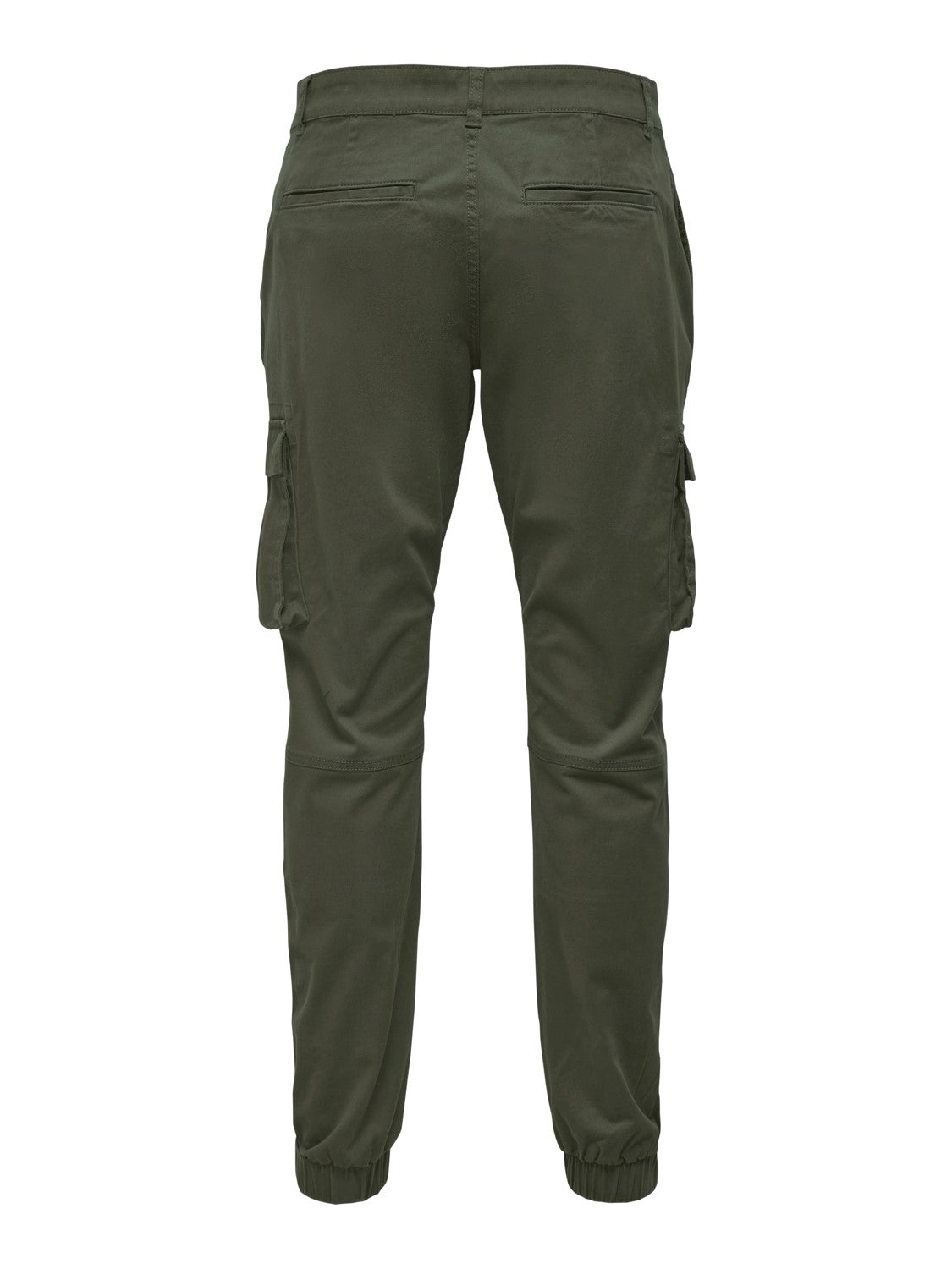 PANTALONE CARGO CON TASCHE LATERALI - Col. verde