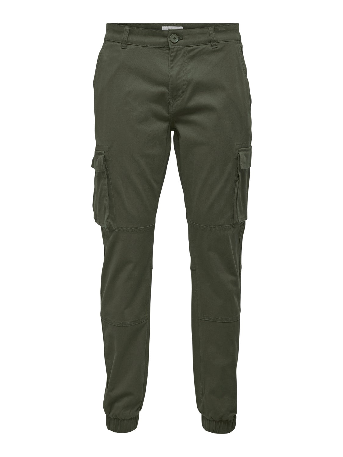 PANTALONE CARGO CON TASCHE LATERALI - Col. verde