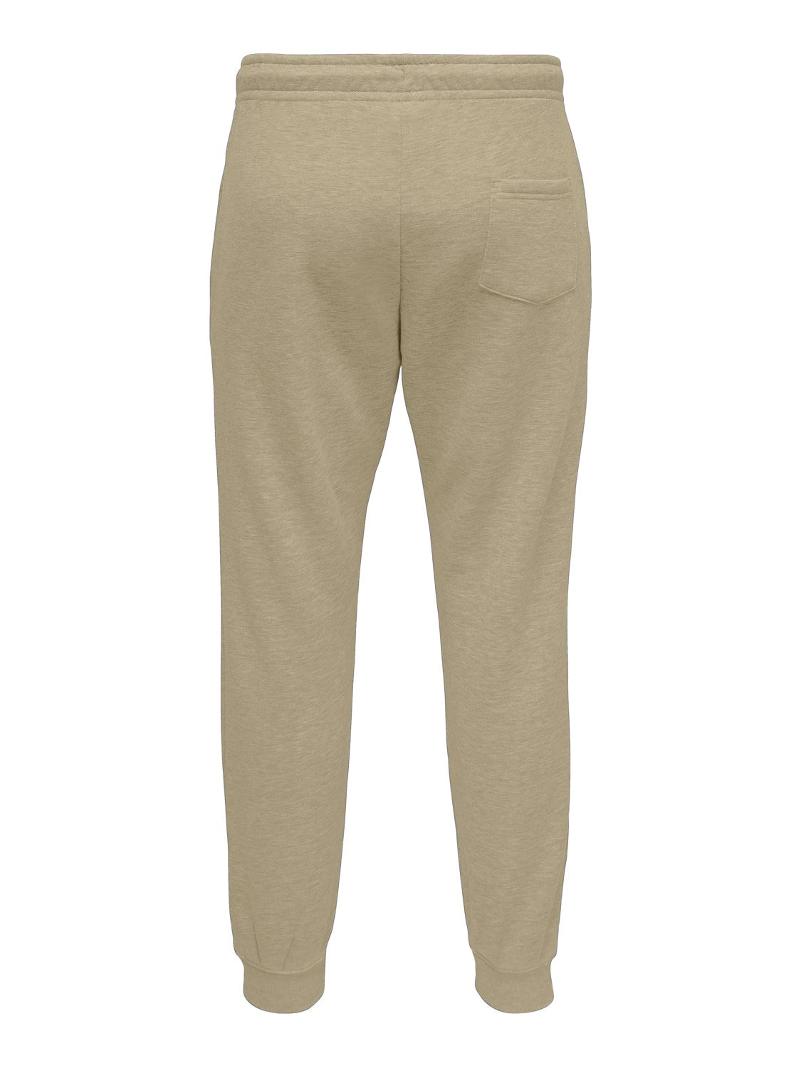 PANTALONE TUTA FELPATO CON POLSINI - Chinchilla