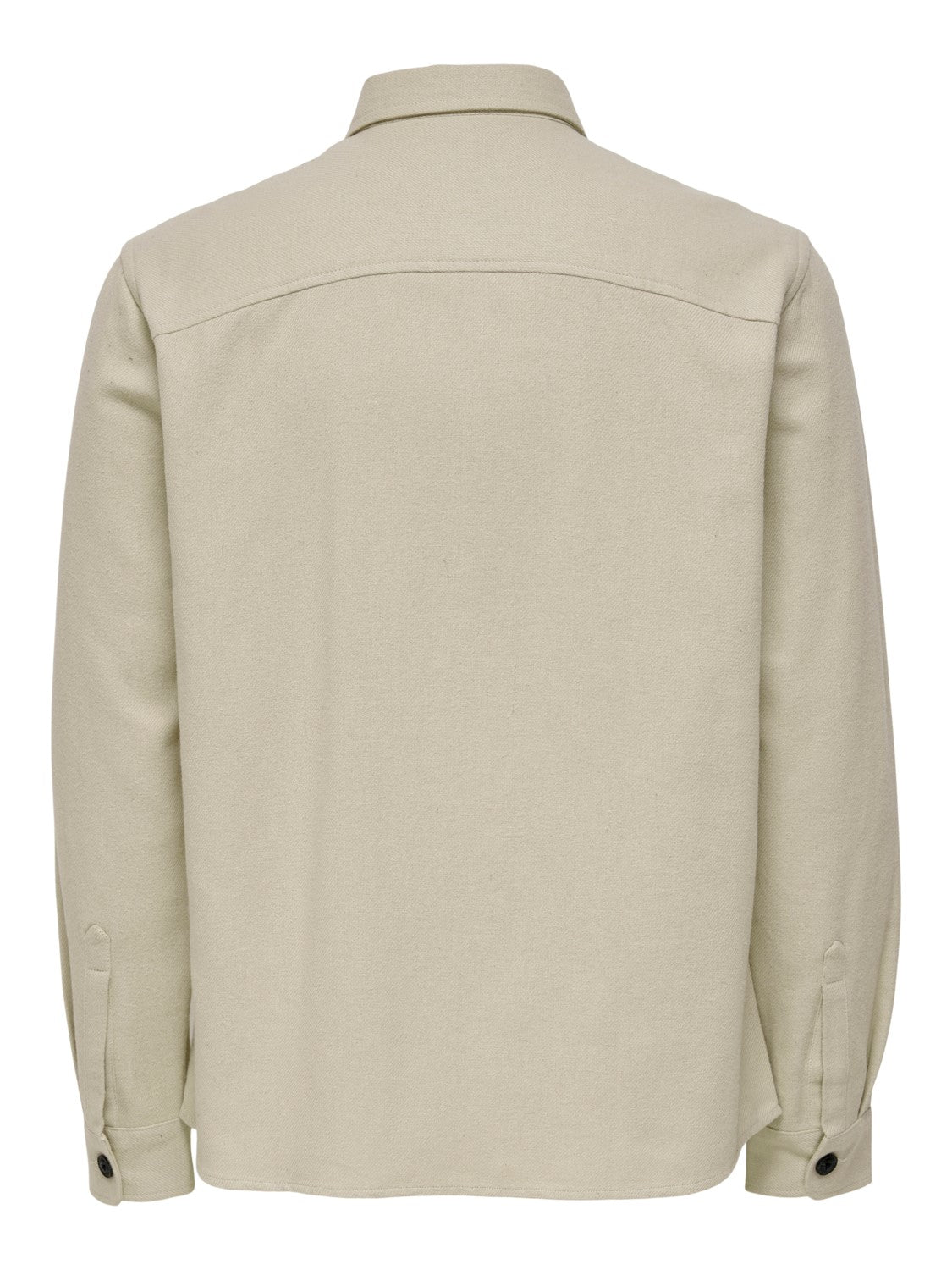 ONLY AND SONS CAMICIA TINTA UNITA CON TASCHE - Pelican