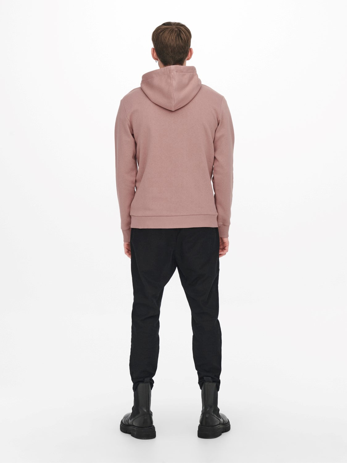 FELPA CON CAPPUCCIO FELPATA - Burlwood