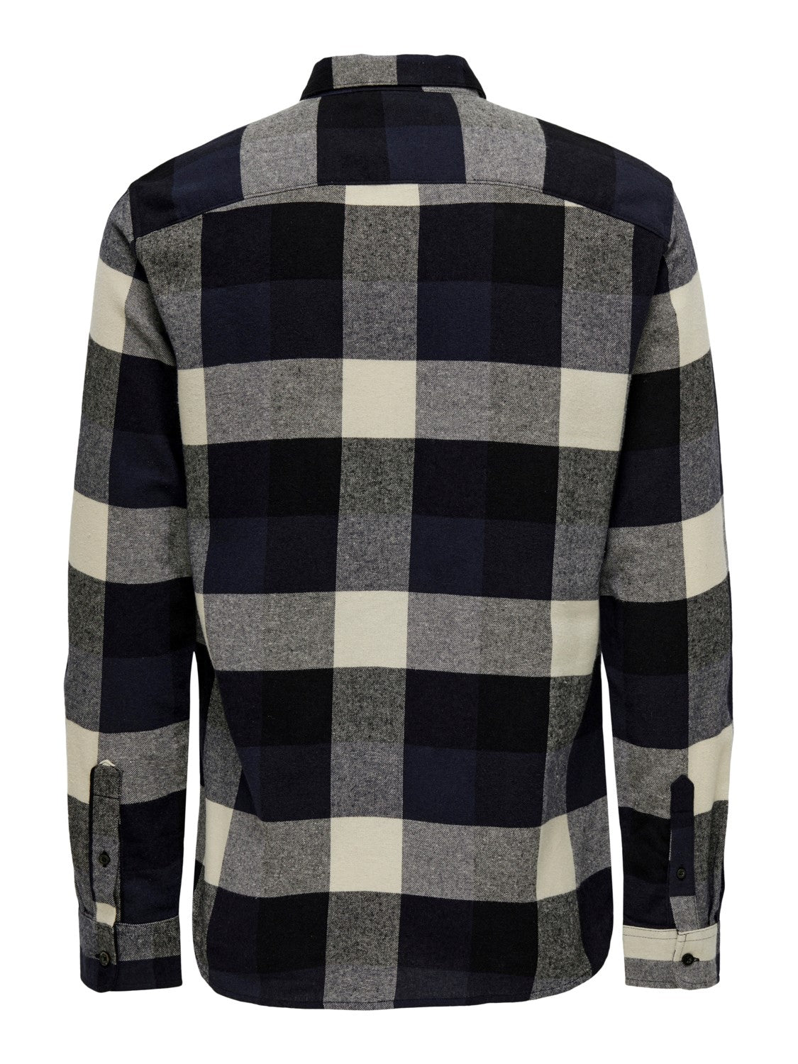 CAMICIA IN FLANELLA A QUADRI - col. Dark Navy