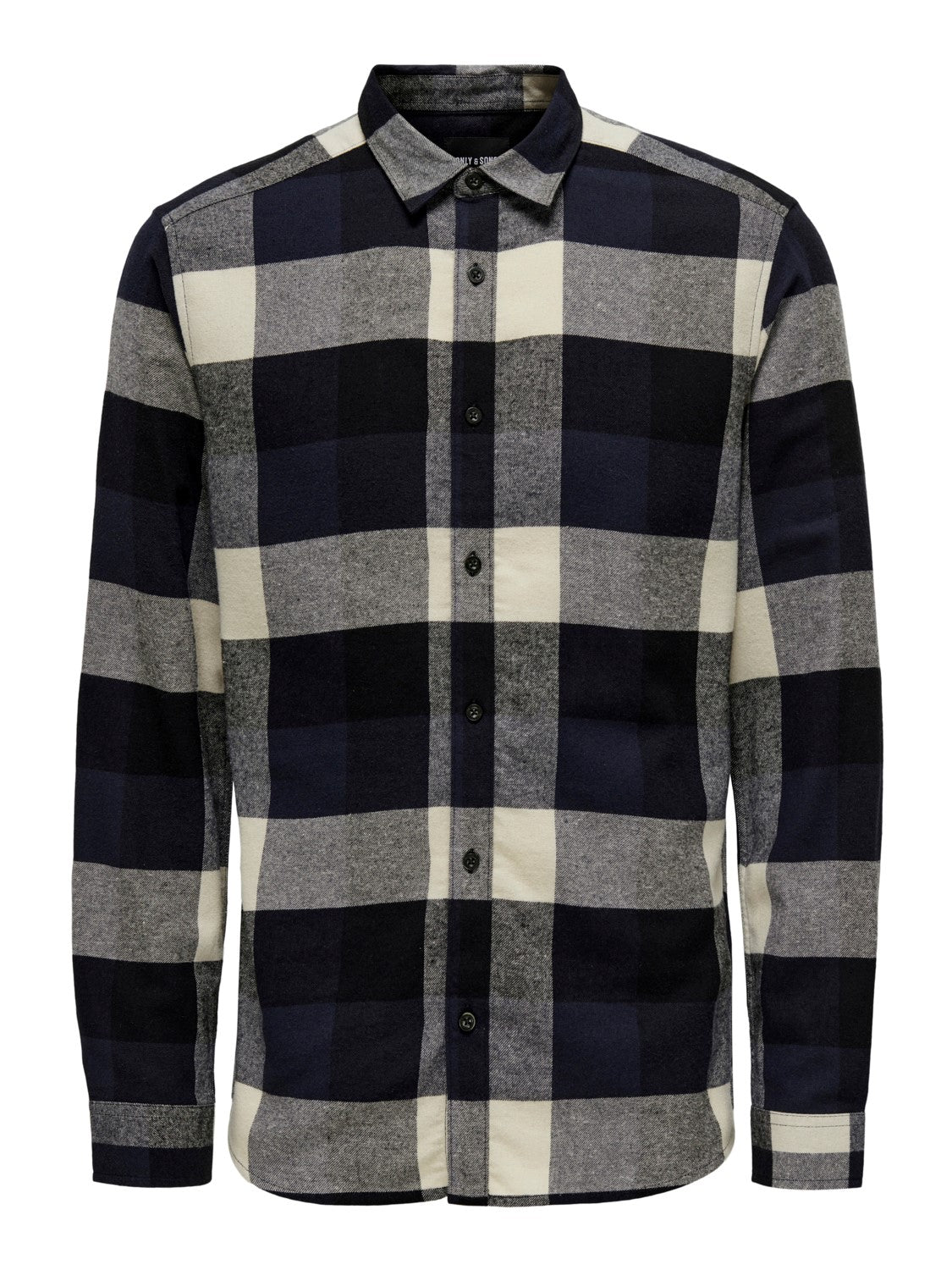 CAMICIA IN FLANELLA A QUADRI - col. Dark Navy