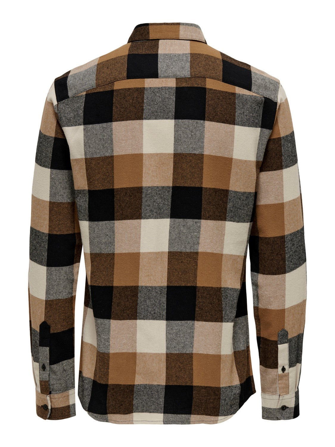 CAMICIA IN FLANELLA A QUADRI - col. Silver Lining