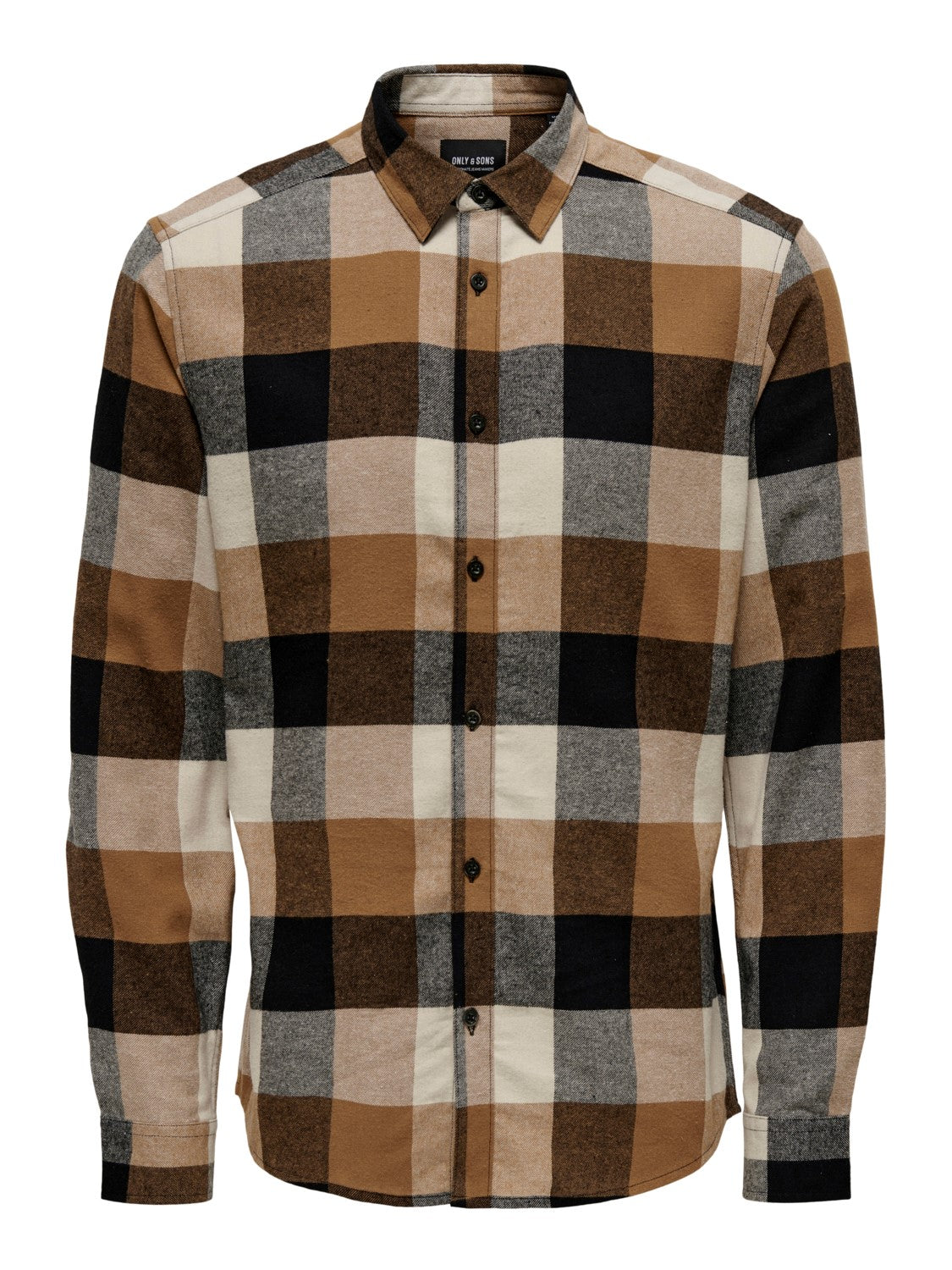 CAMICIA IN FLANELLA A QUADRI - col. Silver Lining
