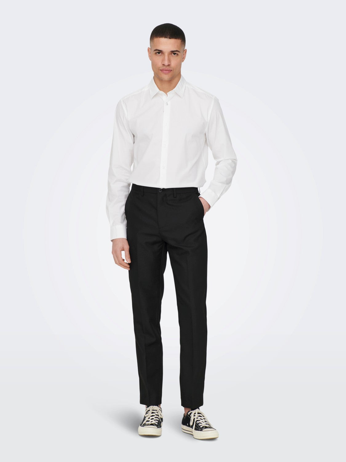CAMICIA ELEGANTE SLIM - TOTAL WHITE