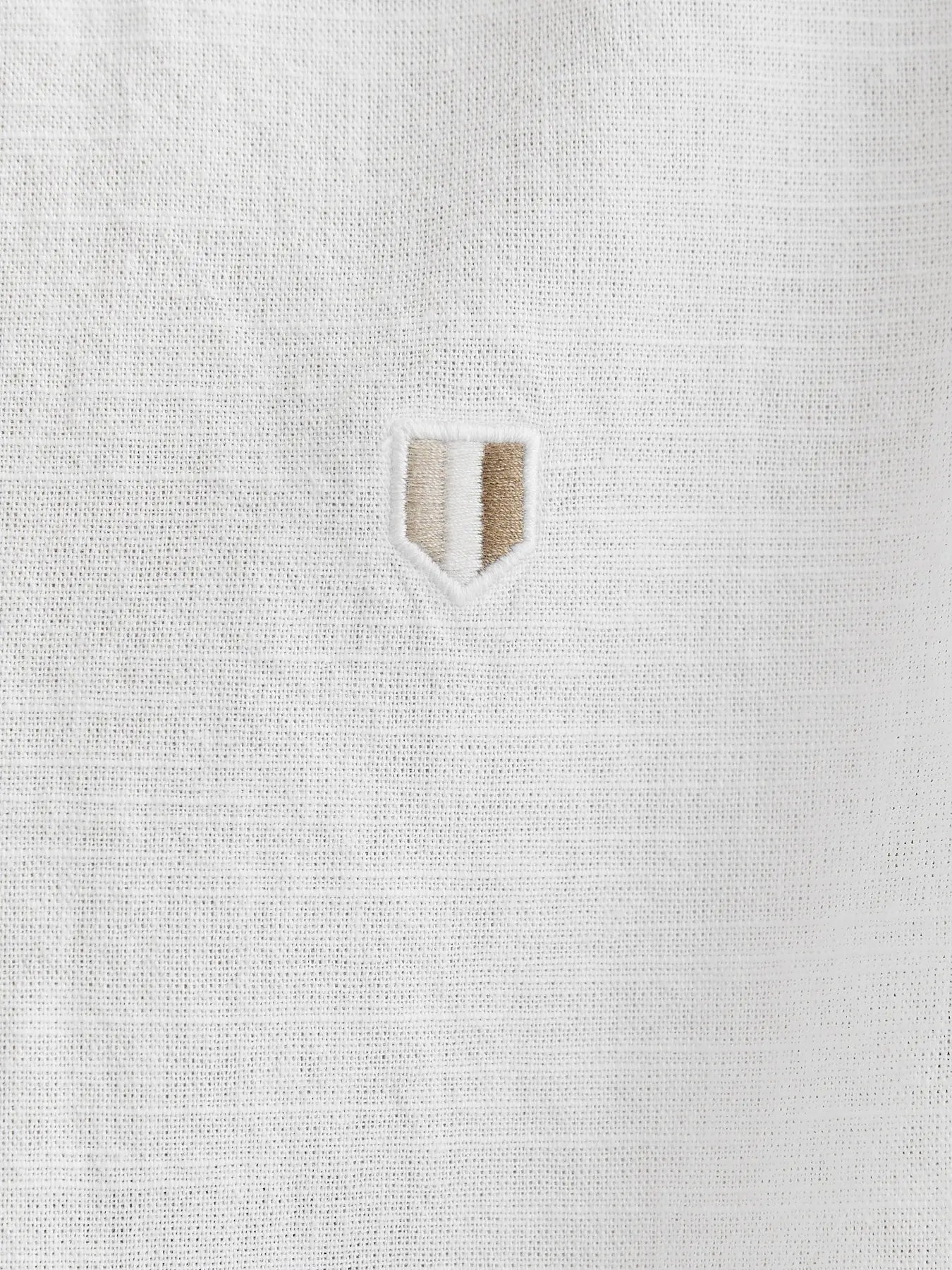 JACK & JONES CAMICIA IN MISTO LINO REGULAR FIT - col. Bianco