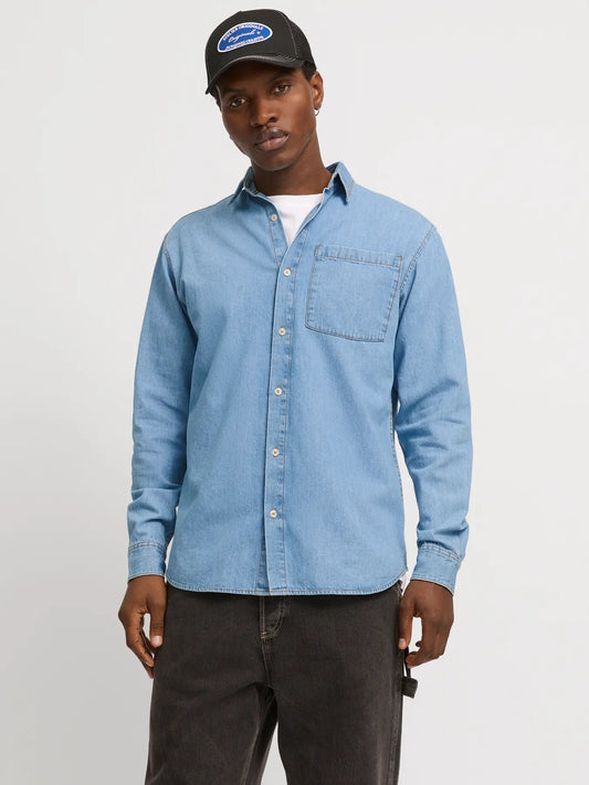 JACK & JONES CAMICIA LEGGERA IN JEANS