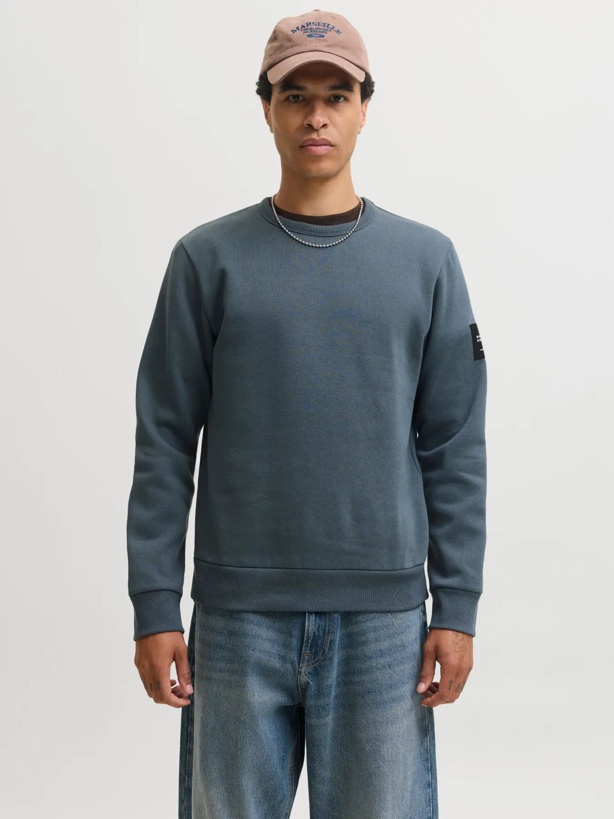 JACK & JONES FELPA SENZA CAPPUCCIO "JJCLEVELAND" - Turbulence