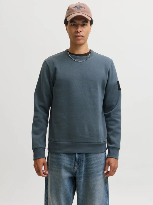 JACK & JONES FELPA SENZA CAPPUCCIO "JJCLEVELAND" - Turbulence