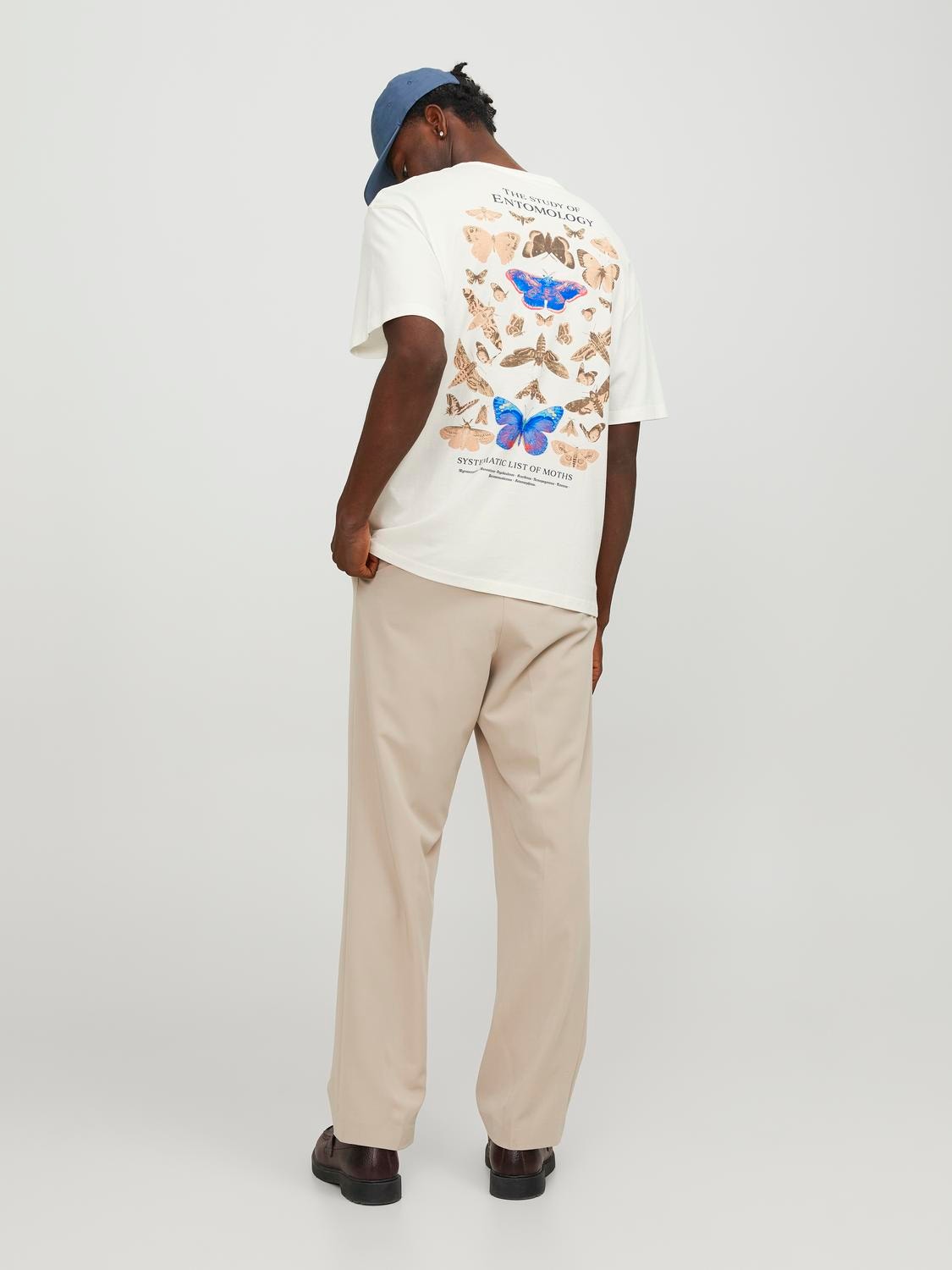 JACK & JONES T-SHIRT BUTTERFLY - Col. Bianco