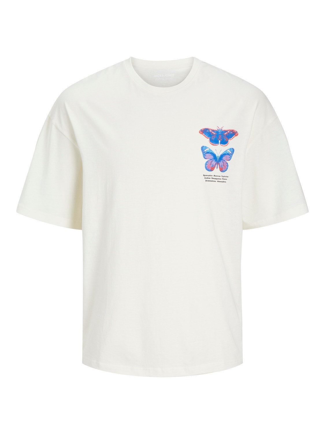 JACK & JONES T-SHIRT BUTTERFLY - Col. Bianco