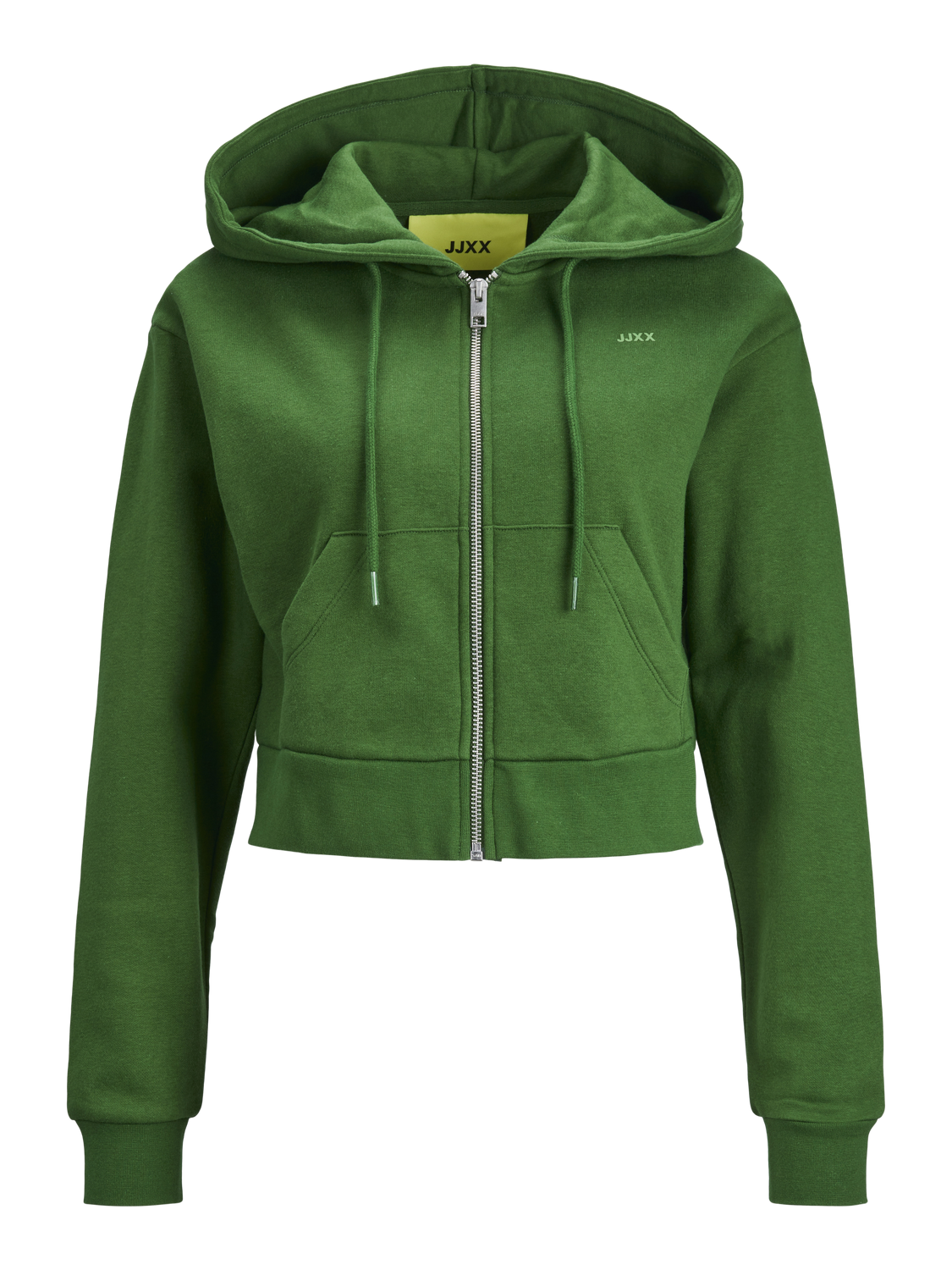 JXABBIE FELPA CON CAPPUCCIO E ZIP - Col. verde