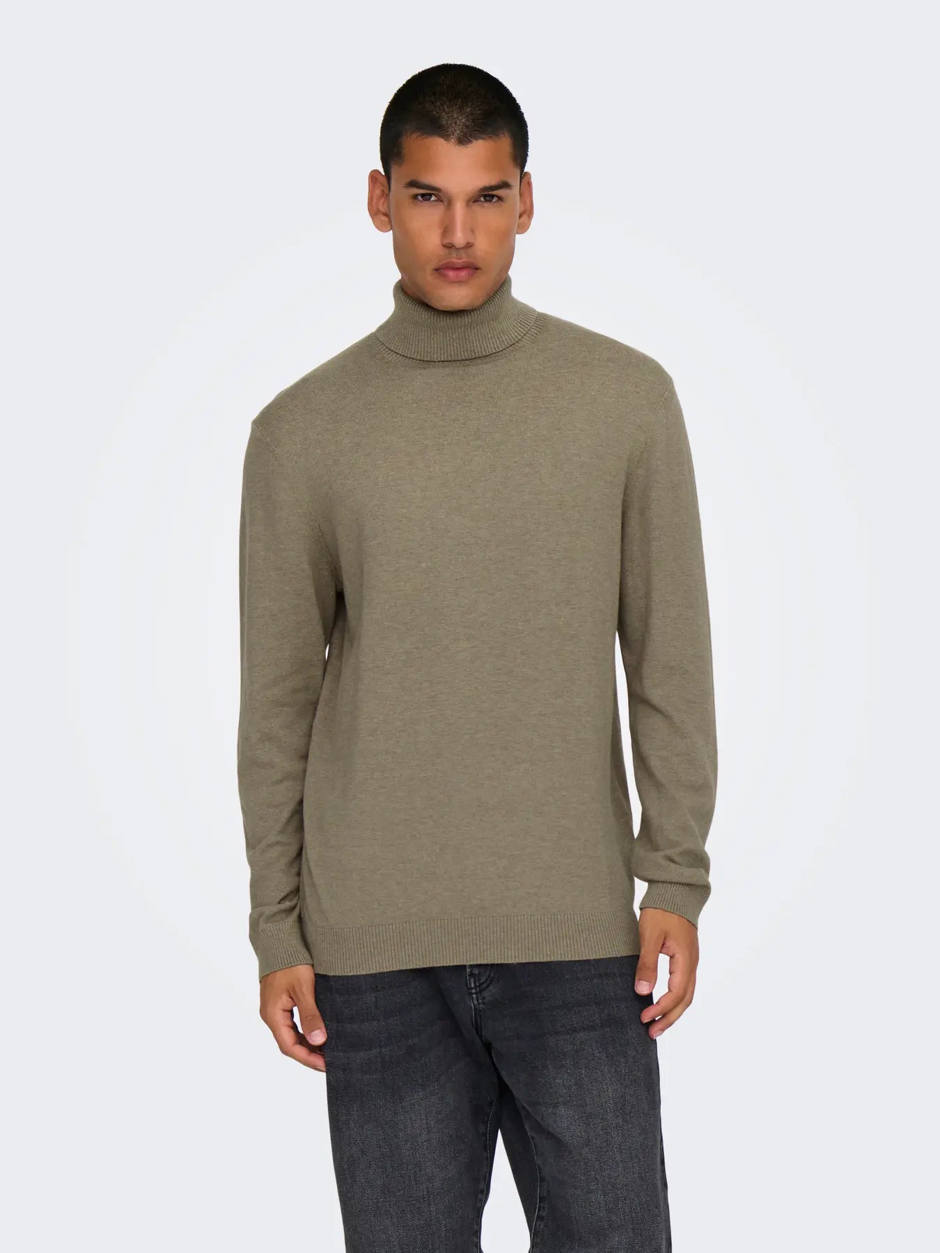 ONLY & SONS MAGLIONE DOLCEVITA - Col. Tortora desert