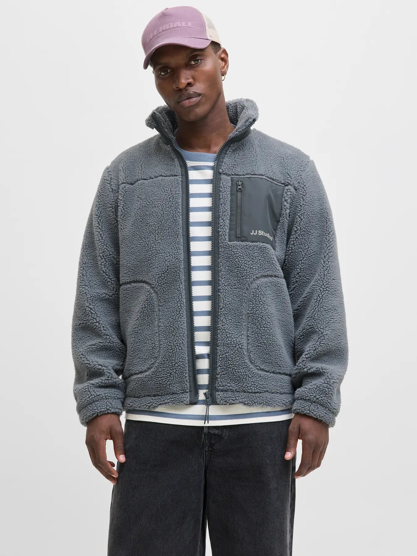 JACK & JONES GIACCA TEDDY JJ STUDIOS - Col. azzurro