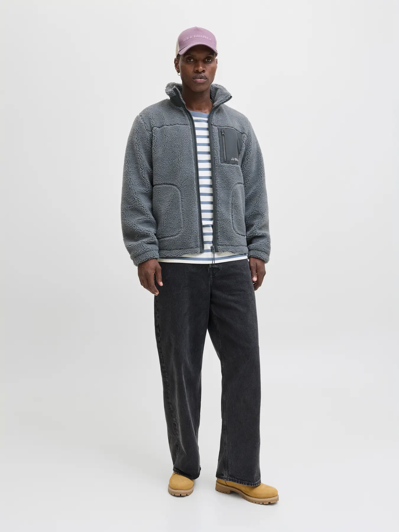 JACK & JONES GIACCA TEDDY JJ STUDIOS - Col. azzurro