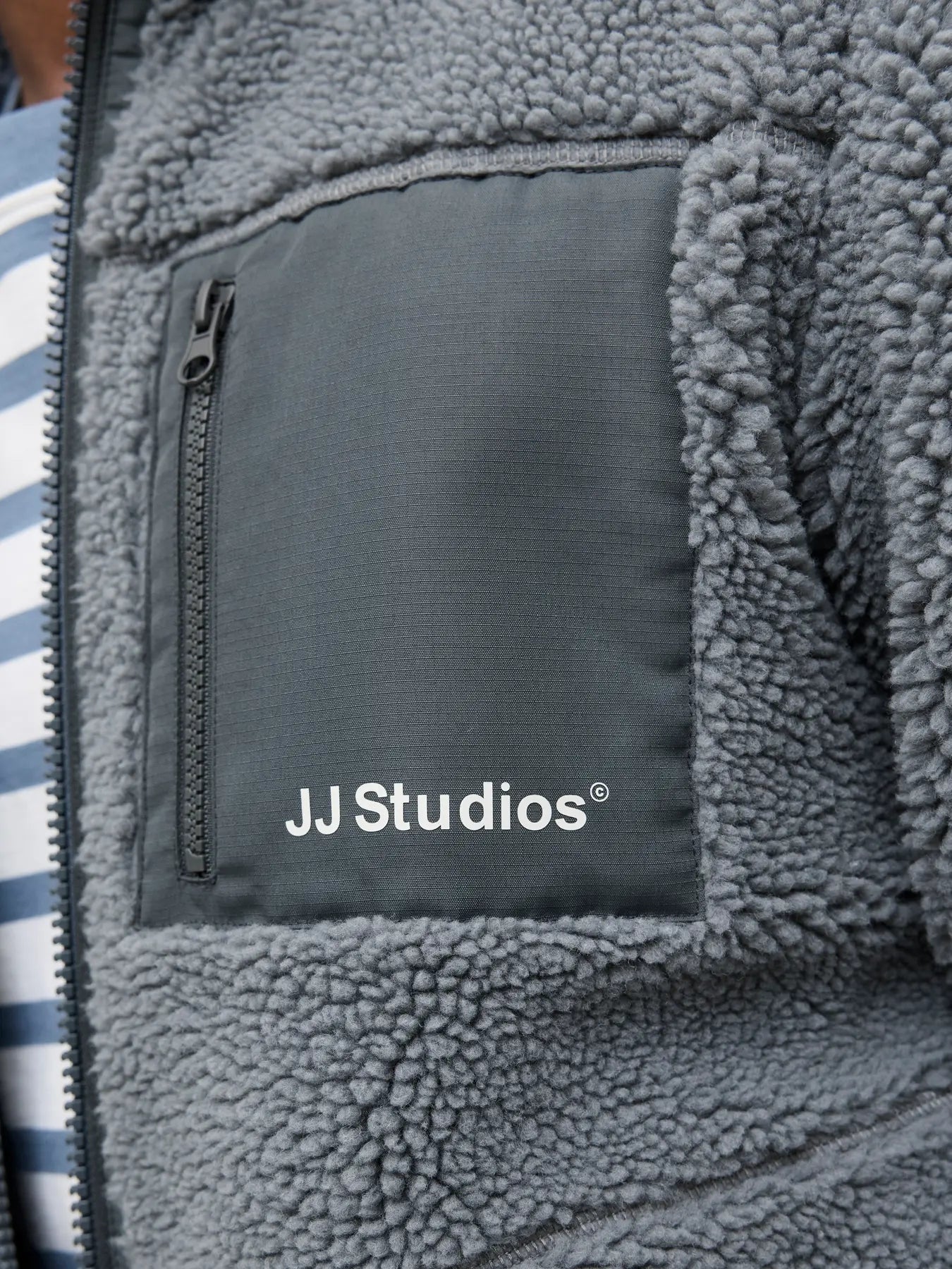 JACK & JONES GIACCA TEDDY JJ STUDIOS - Col. azzurro