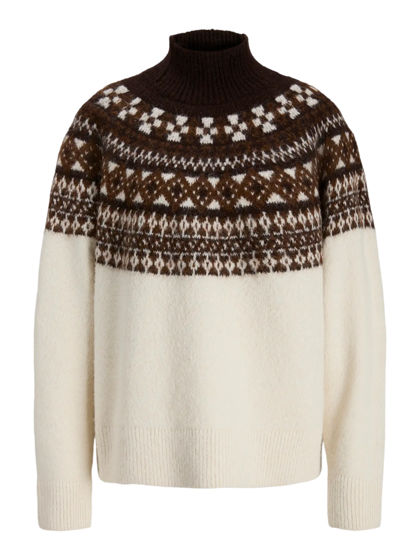 JJXX - Maglione dolcevita 'JXKRISTIN' - Marrone/panna