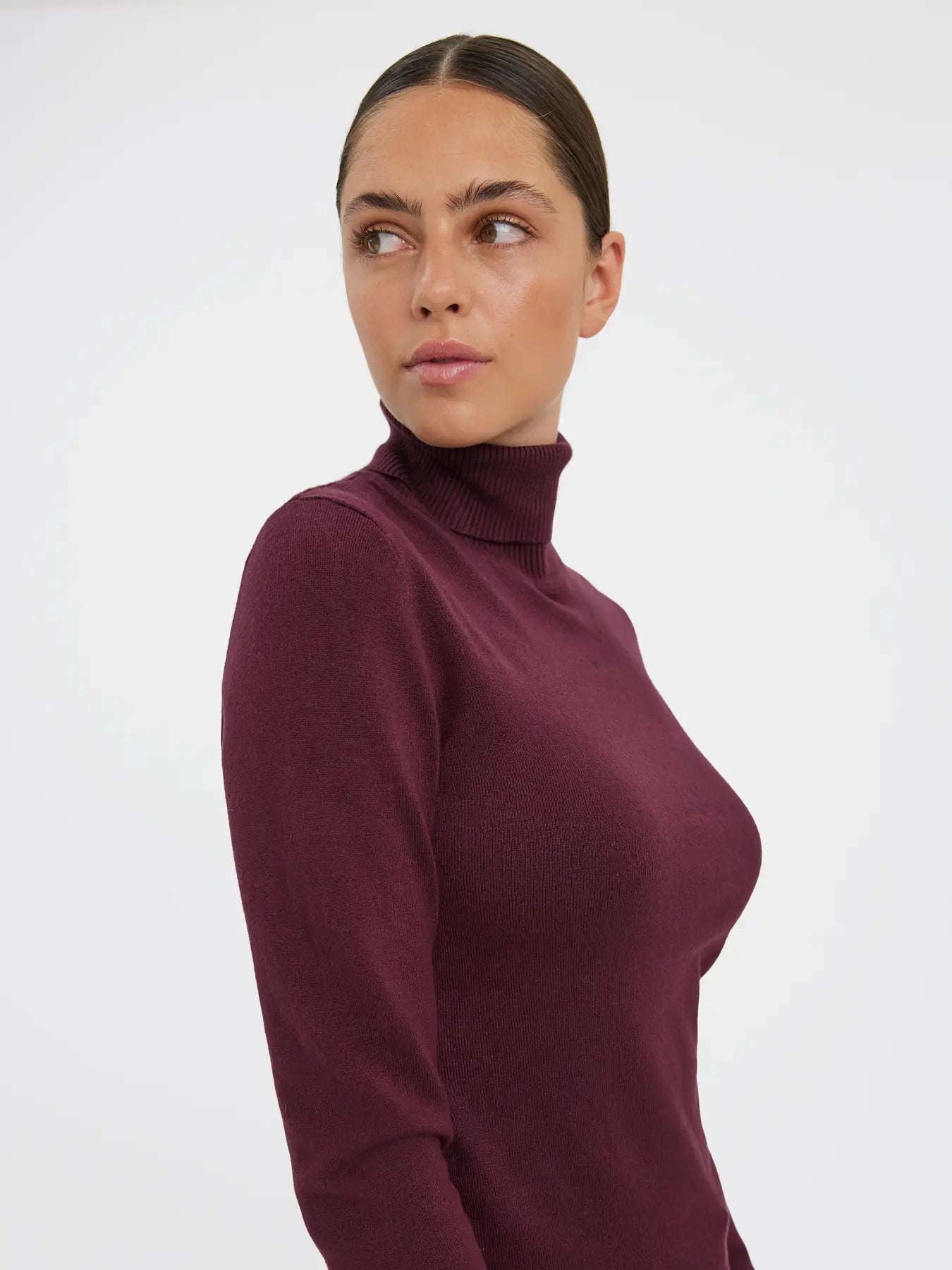 Vero Moda - Pullover dolcevita 'MGLORY' - Bordeaux