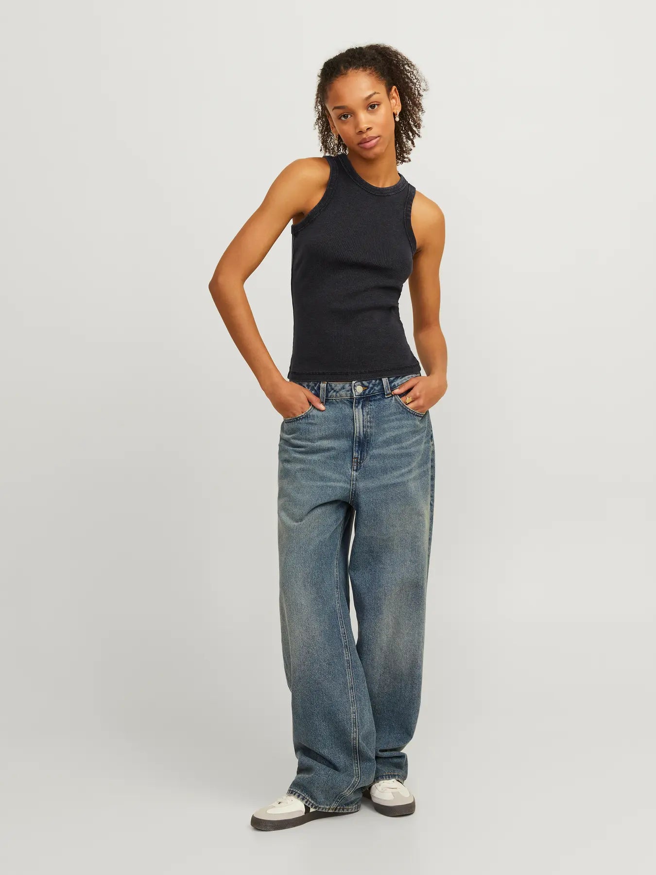 JXFOREST STR SL WASH RIB TOP JRS SN