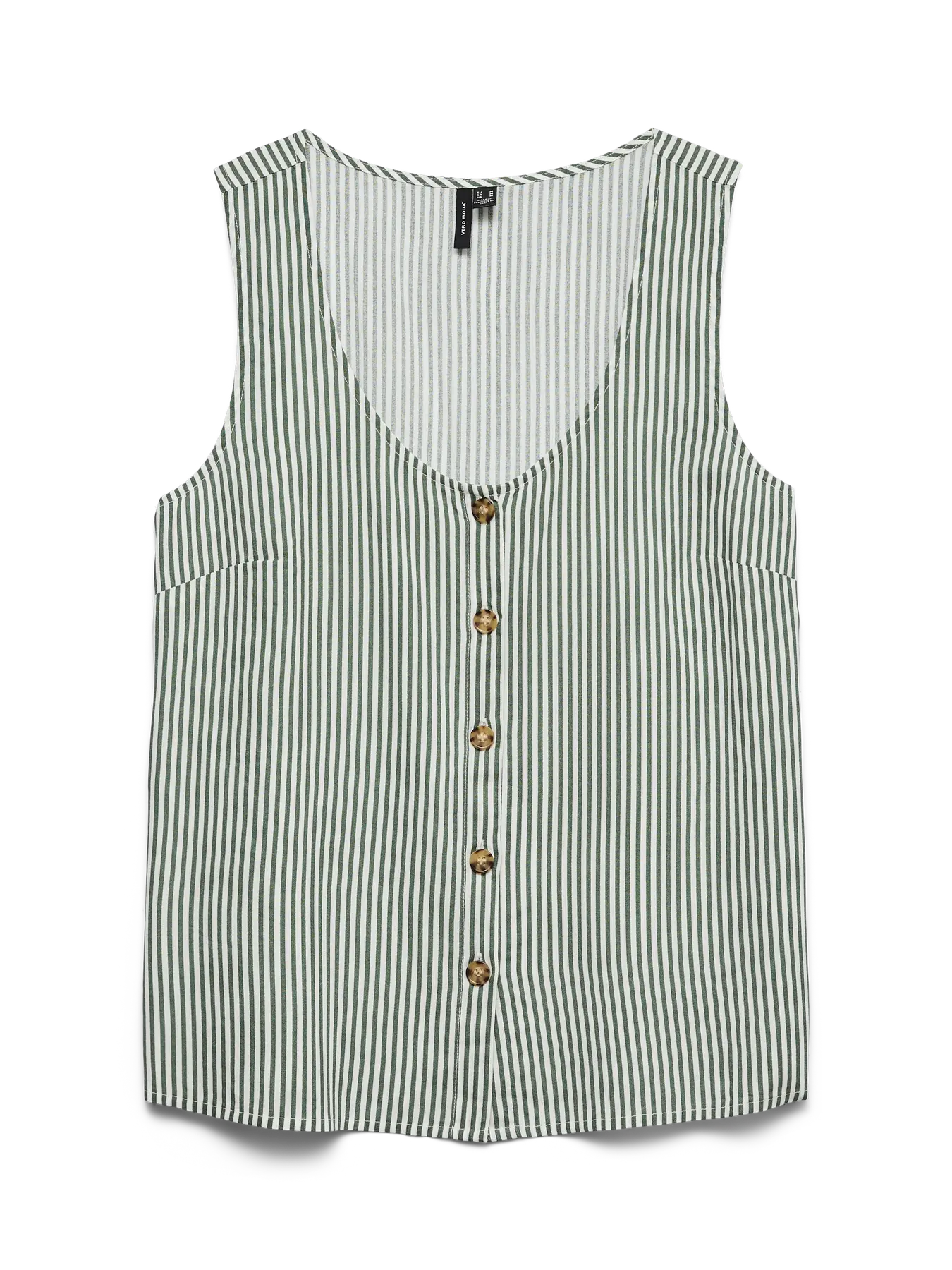 Vero Moda - Camicia a righe col. verde
