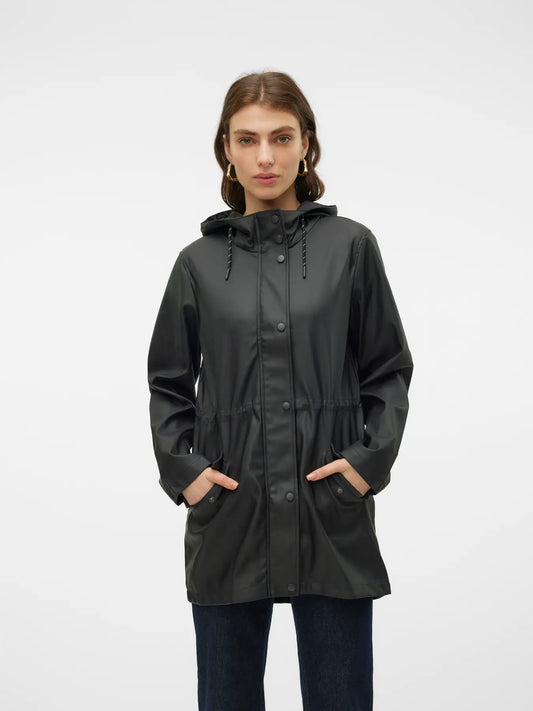 Vero Moda - Parka Impermeabile - Nero