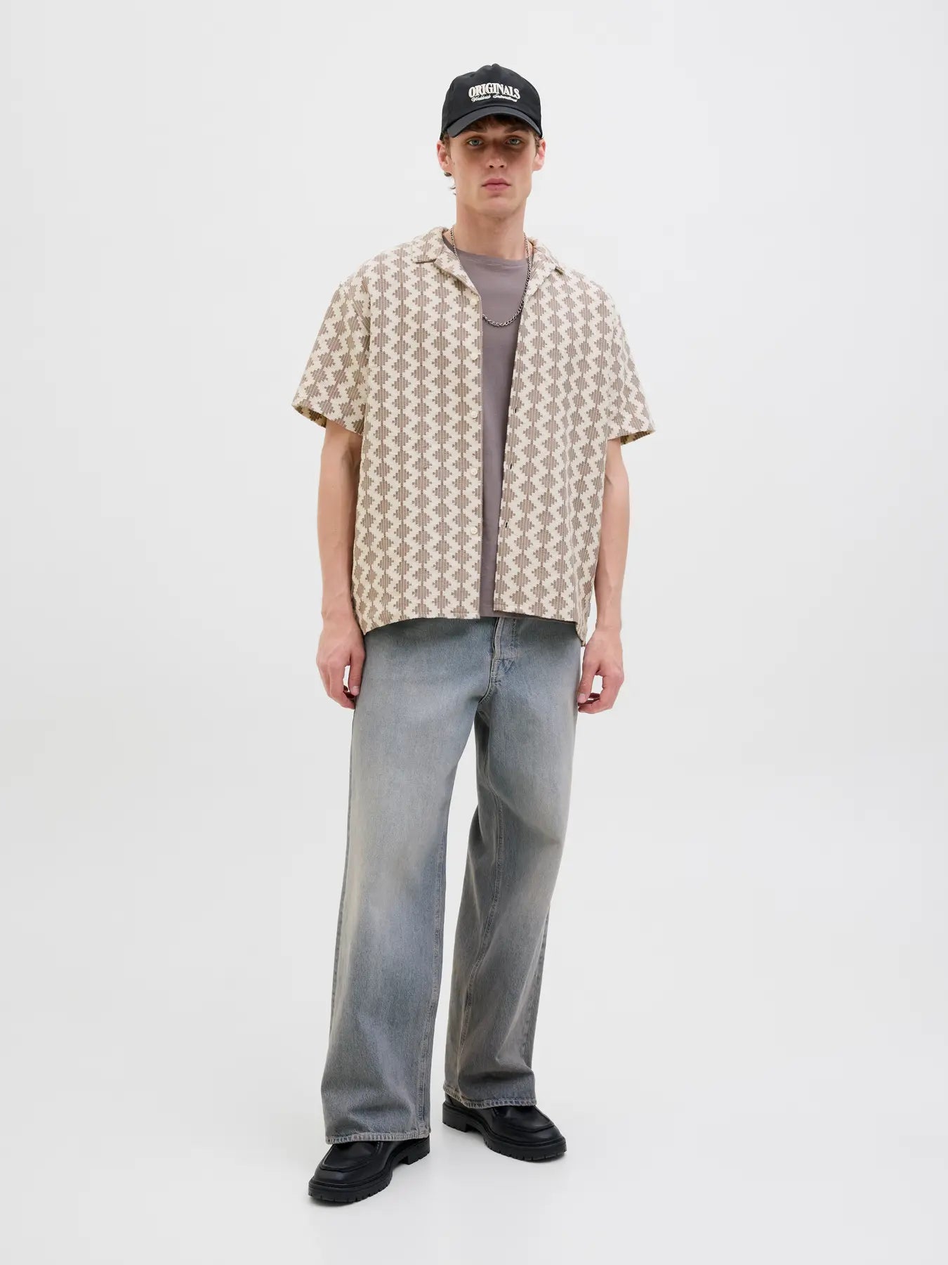 JACK & JONES CAMICIA TEXTURE RELAXED FIT