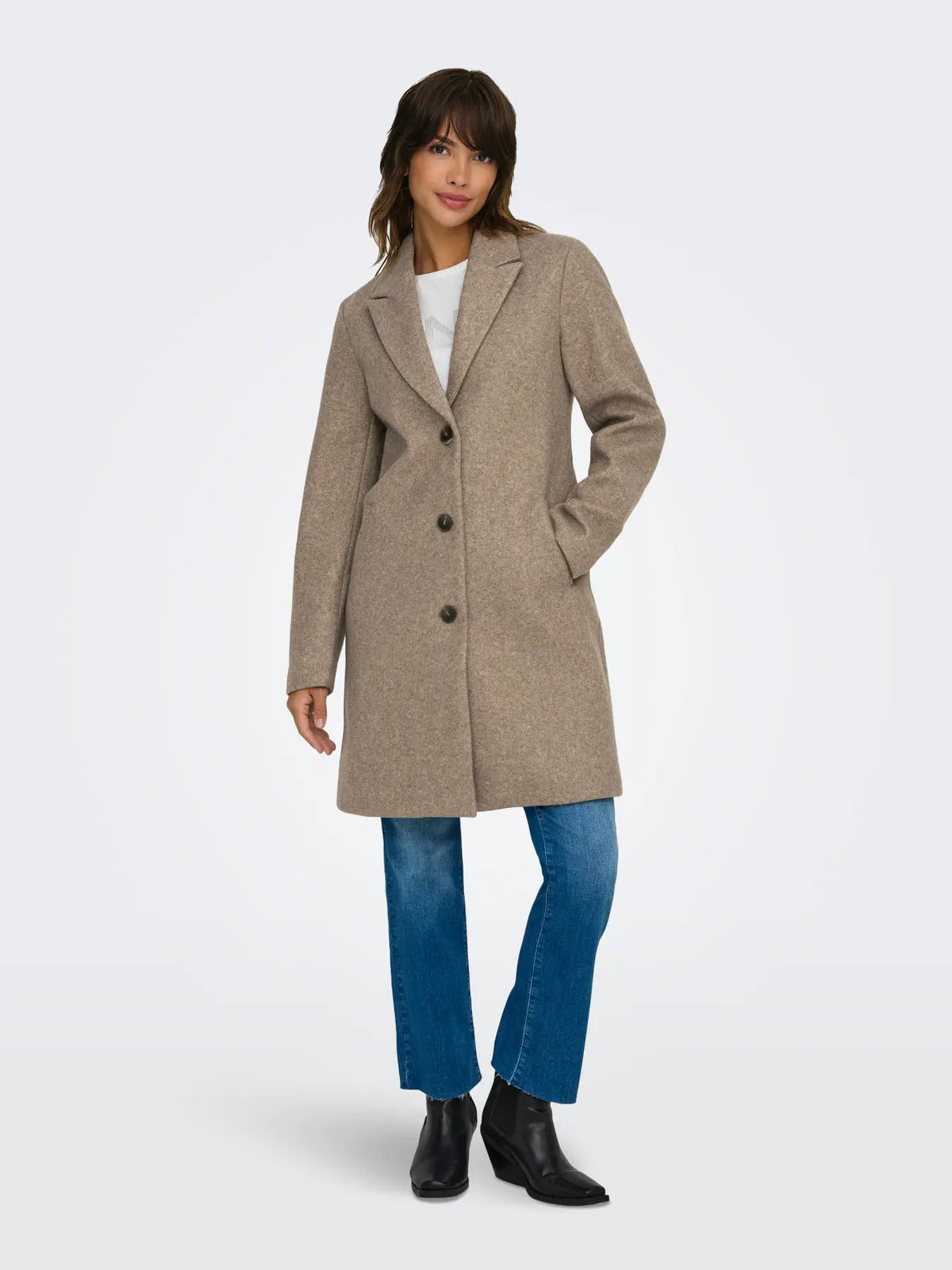 JDYECHO Cappotto - Col. beige