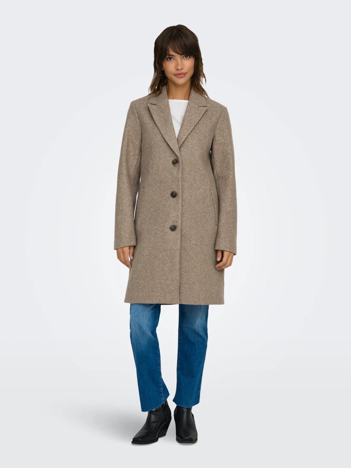 JDYECHO Cappotto - Col. beige