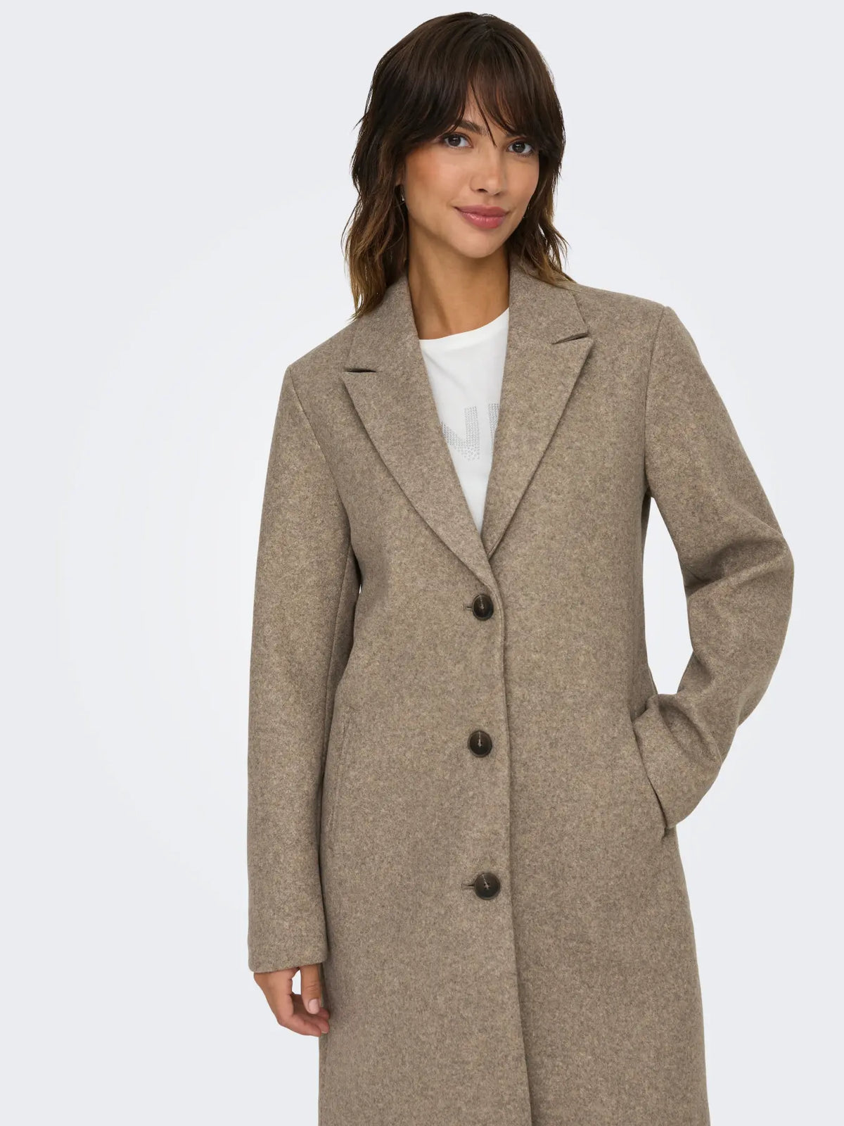 JDYECHO Cappotto - Col. beige