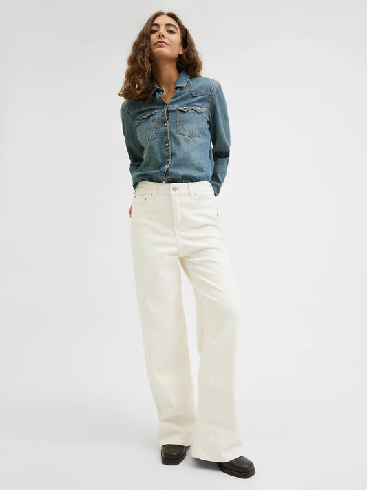 JJXX - Tokyo - Jeans a fondo ampio col. Bianco