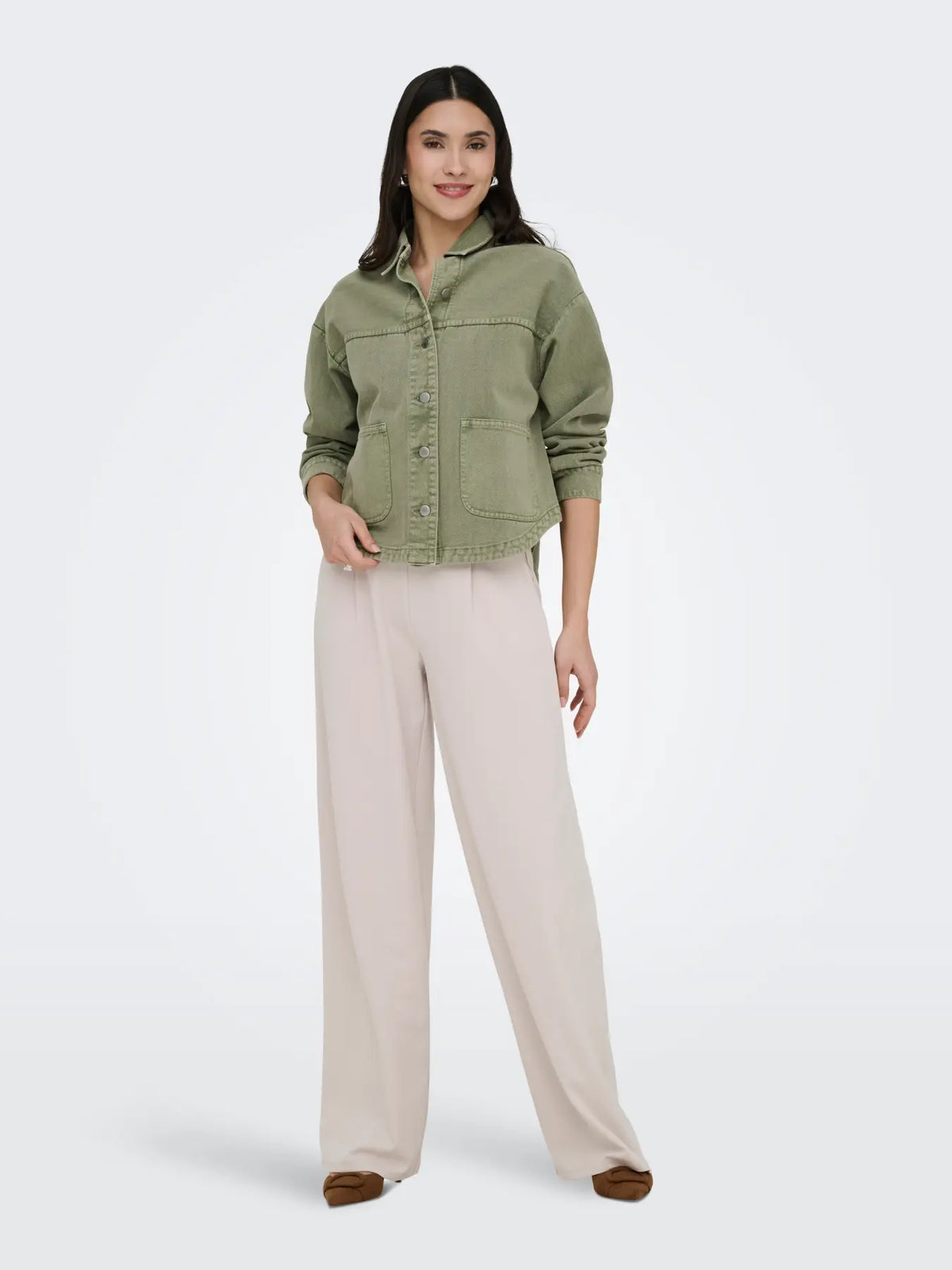 JDY JDYNOMA Giacca camicia - col. verde