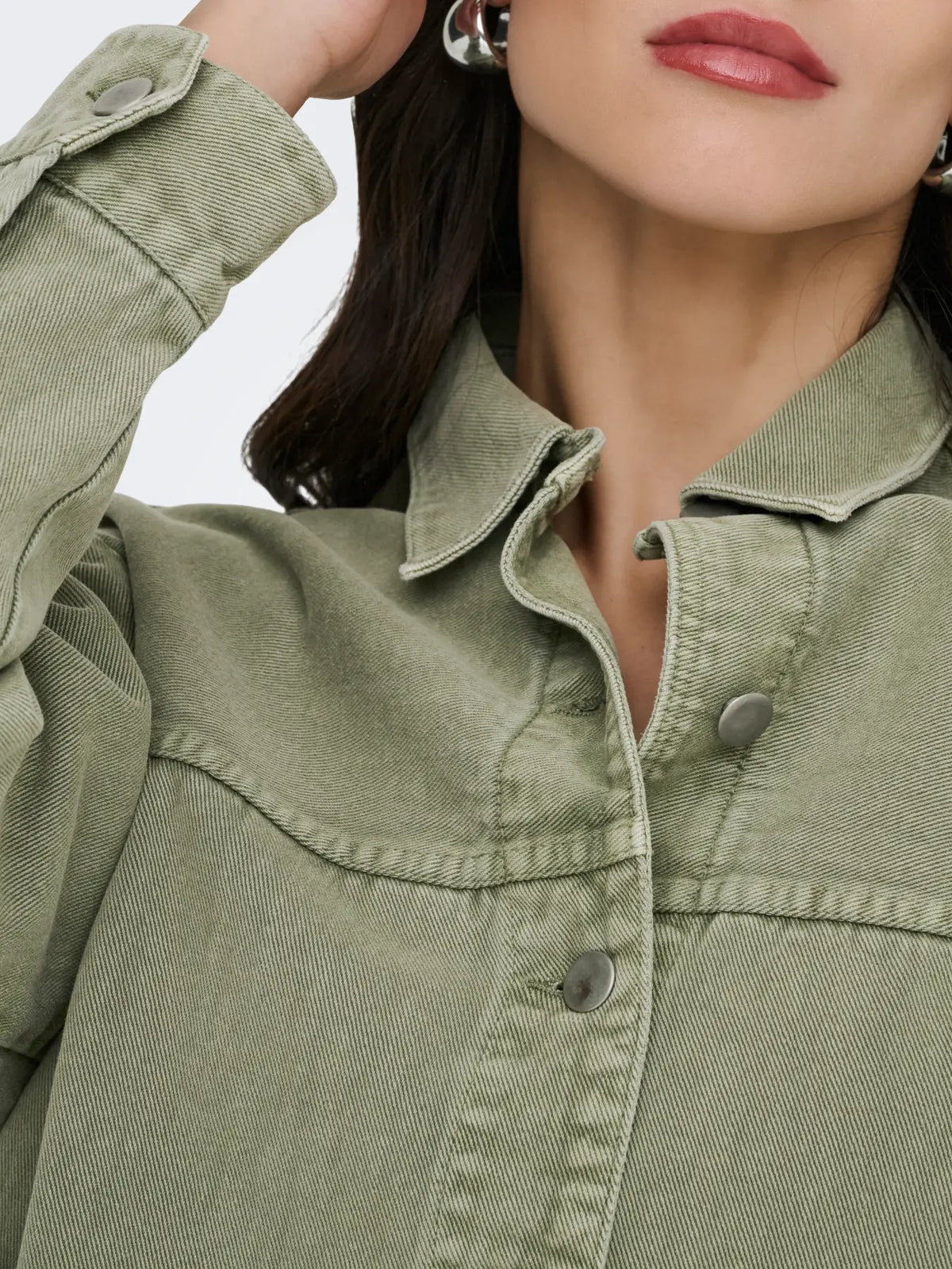 JDY JDYNOMA Giacca camicia - col. verde
