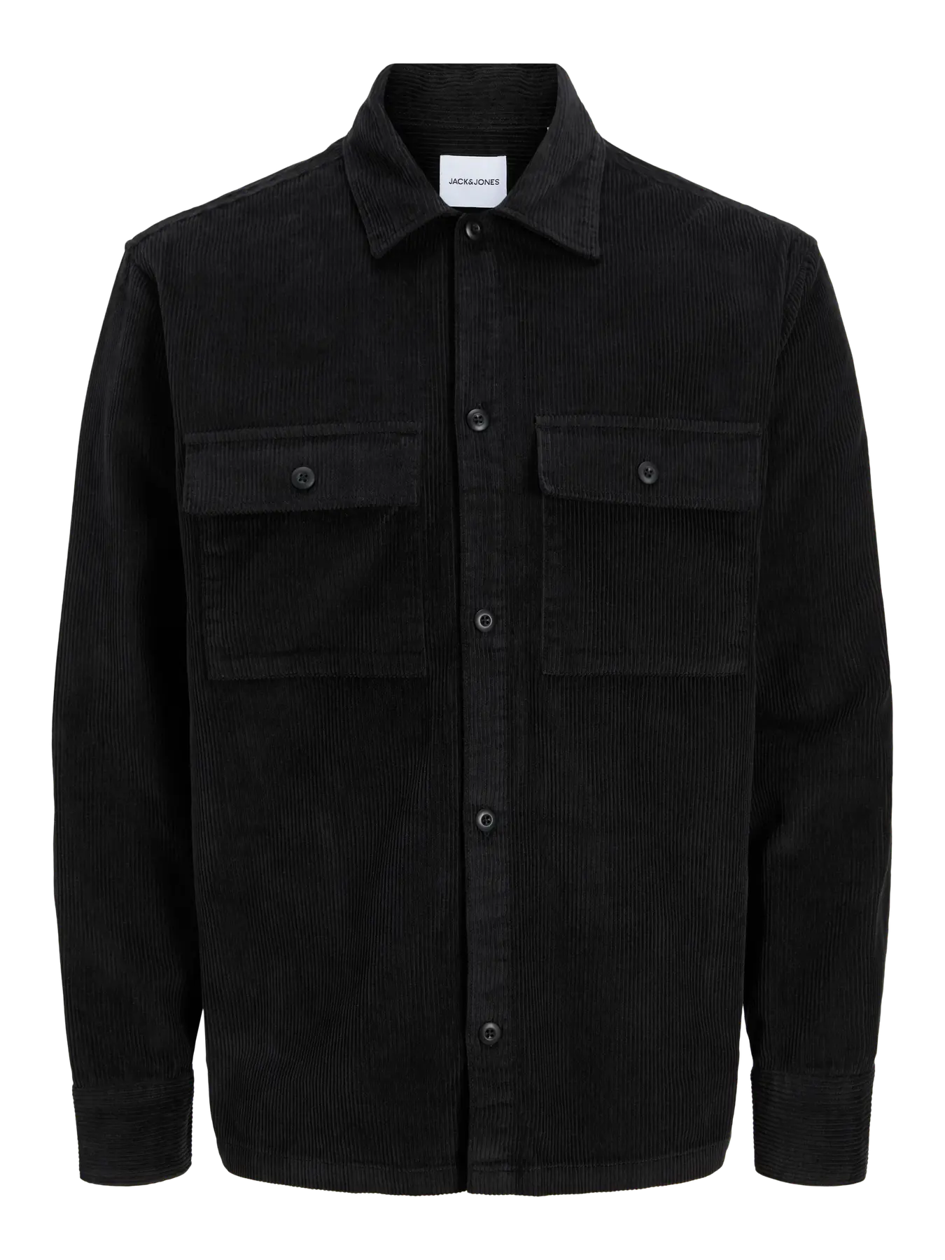 JACK & JONES GIACCA CAMICIA IN VELLUTO - Col. Nero
