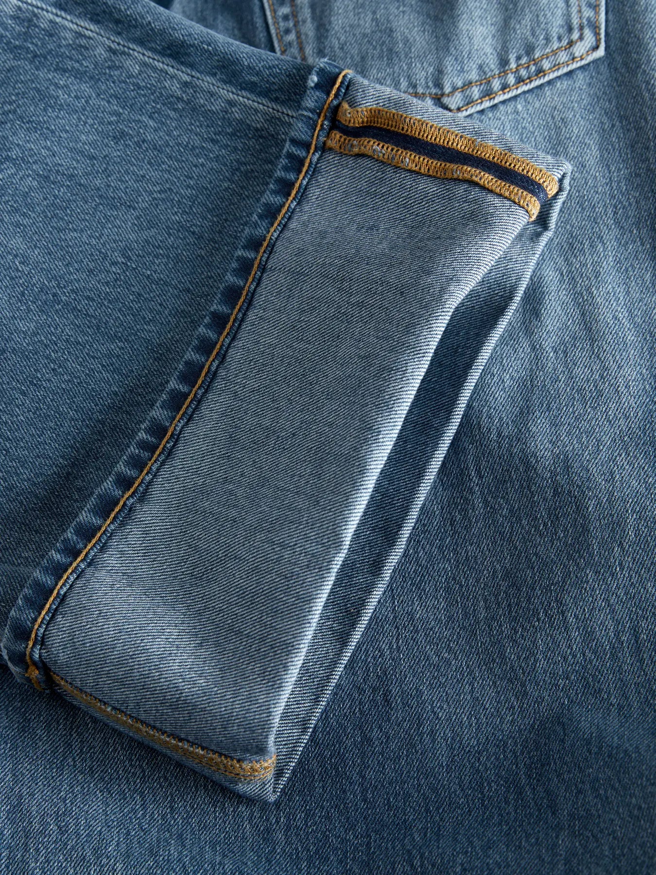 JJXX - Tokyo - Jeans ampio lavaggio blu medio con risvolti