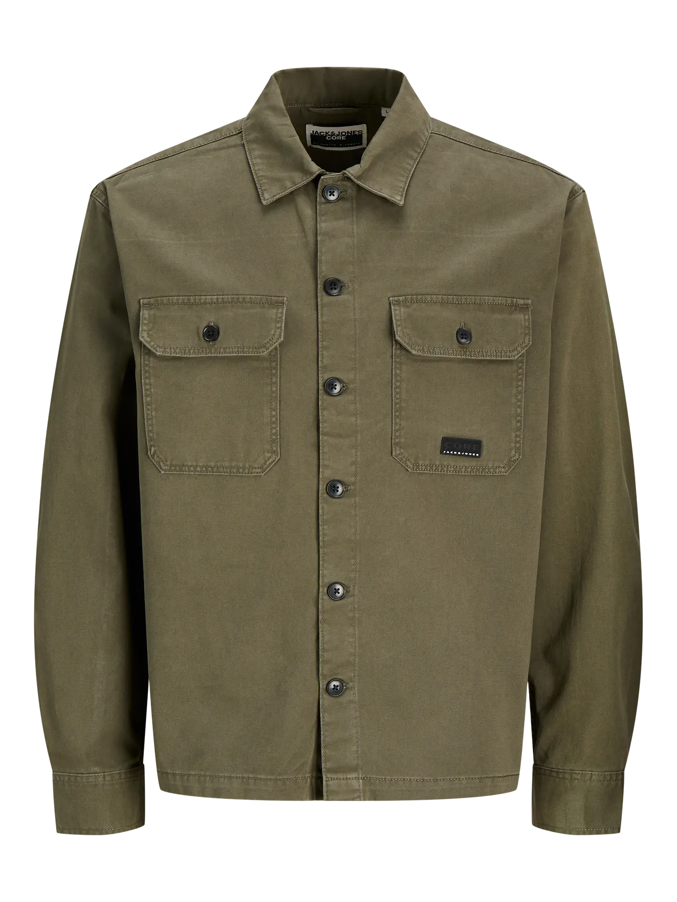JACK & JONES CAMICIA OVERSHIRT - Col.verde
