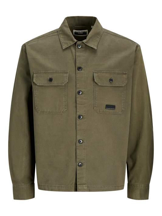 JACK & JONES CAMICIA OVERSHIRT - Col.verde