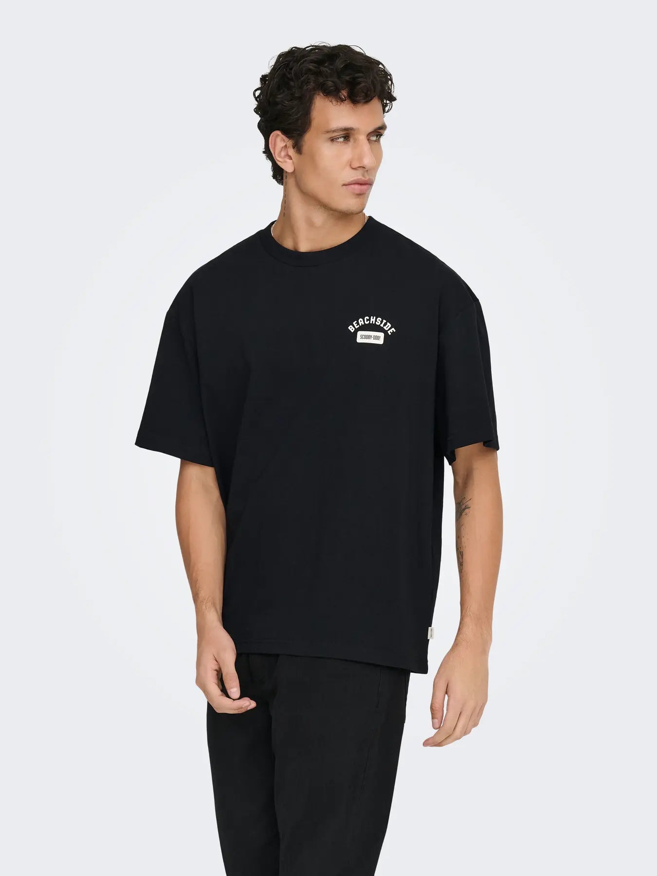 ONLY & SONS T-SHIRT BEACHSIDE SCOOBY-DOO. - Col. nero