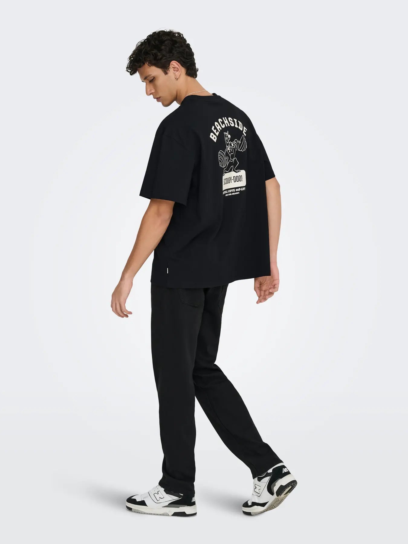 ONLY & SONS T-SHIRT BEACHSIDE SCOOBY-DOO. - Col. nero