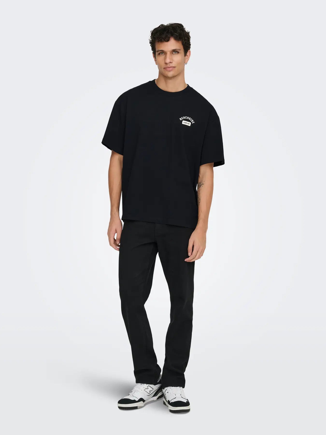 ONLY & SONS T-SHIRT BEACHSIDE SCOOBY-DOO. - Col. nero