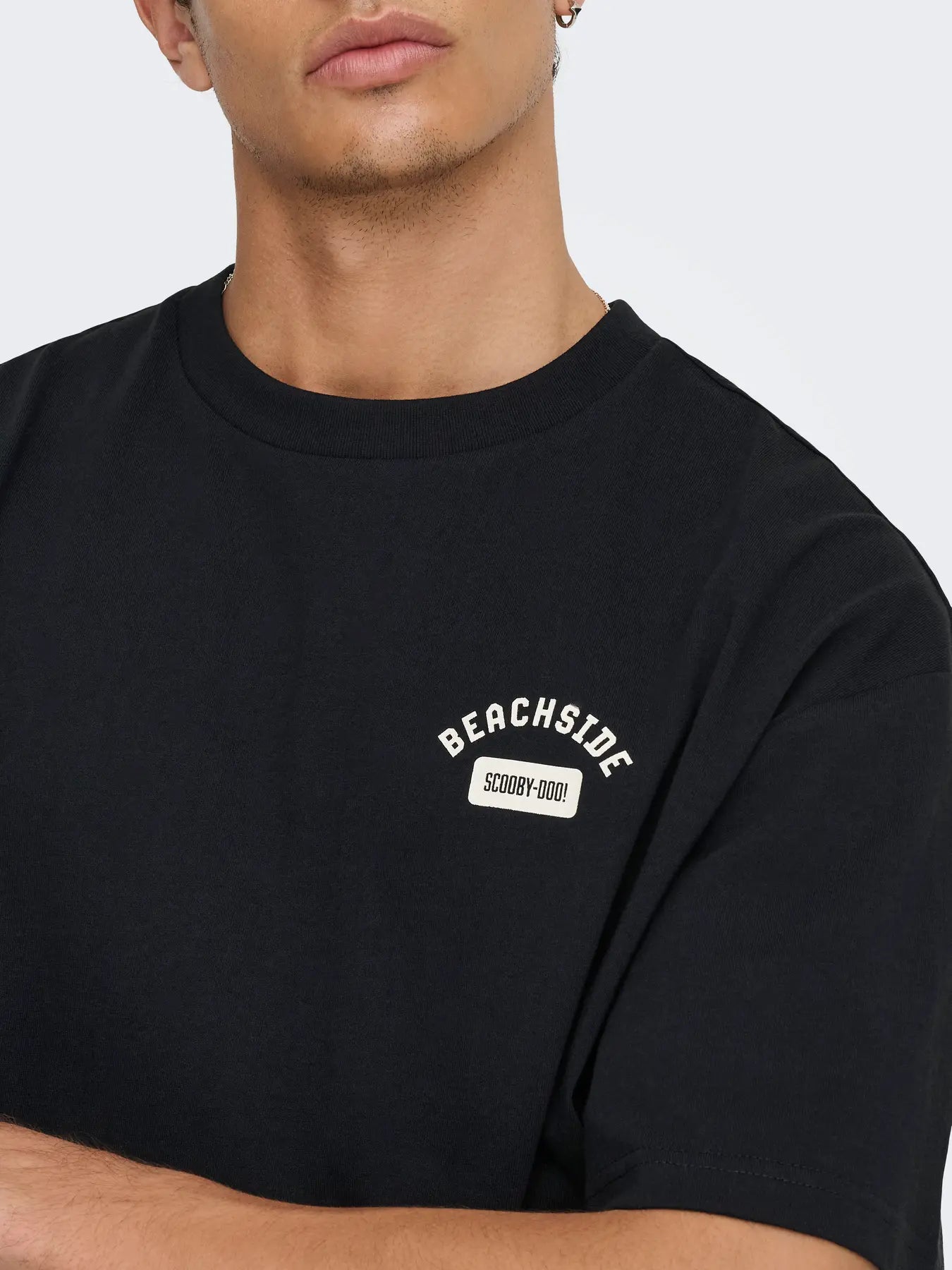 ONLY & SONS T-SHIRT BEACHSIDE SCOOBY-DOO. - Col. nero