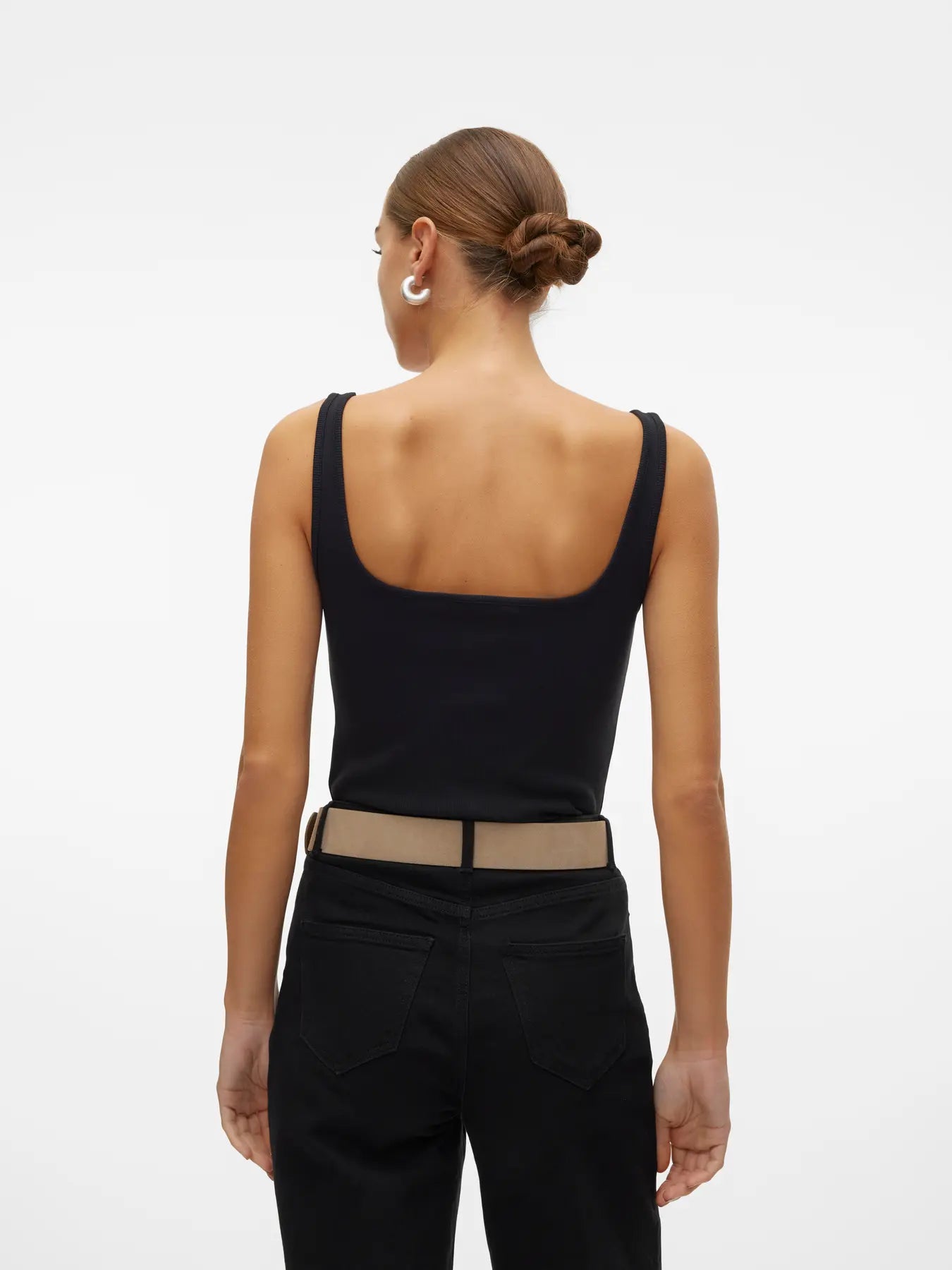 Vero Moda - Canotta CHLOE con scollo squadrato - col. nero
