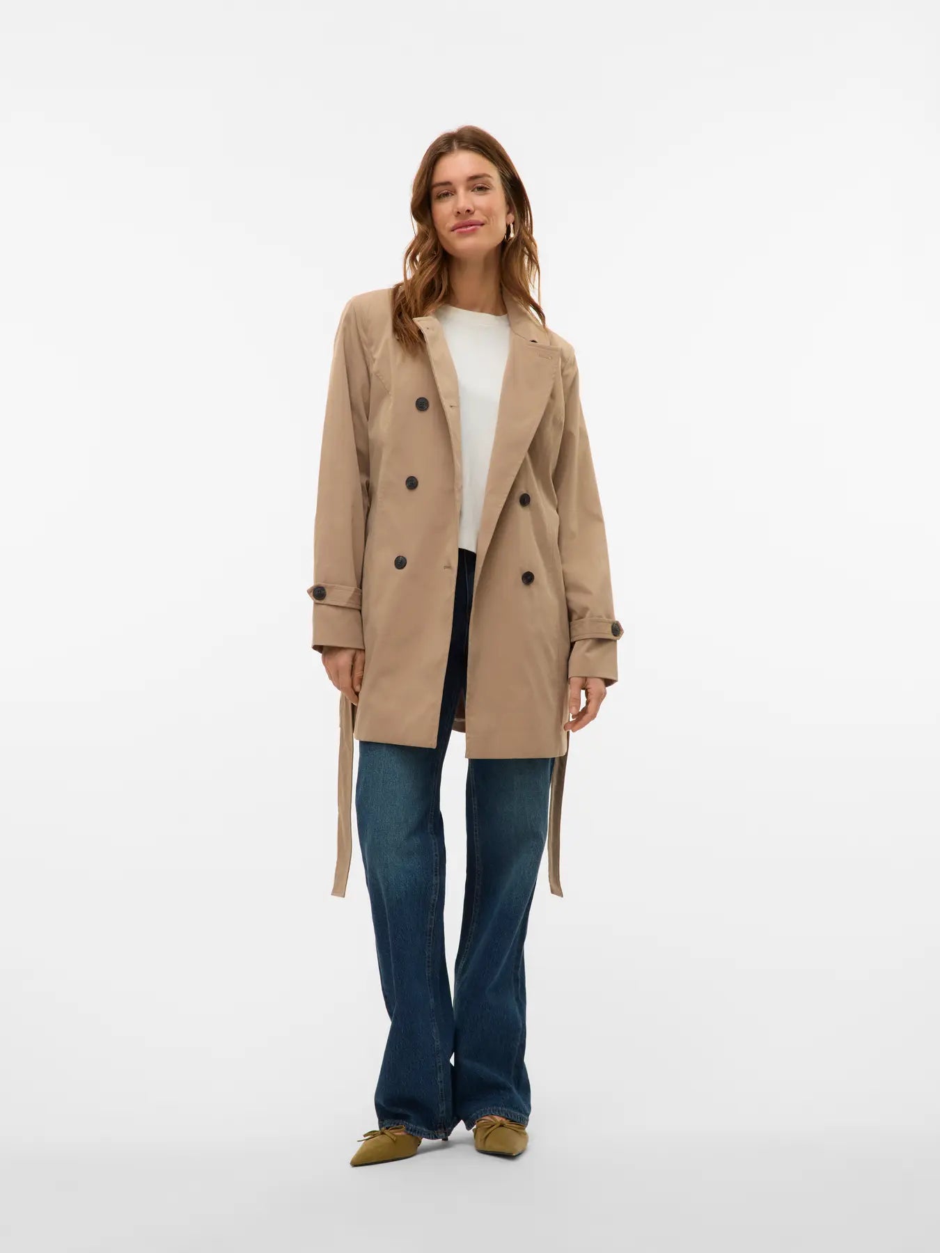 Vero Moda - VMCHELSEA OLIVIA Trench primaverile - silver mink
